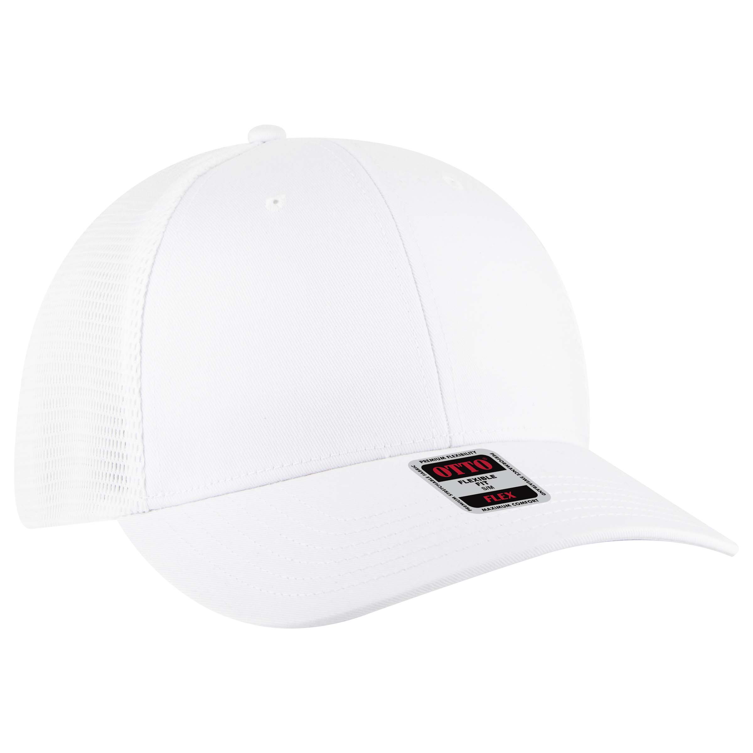 135-2 OTTO CAP " FLEX" Fitted 6 Panel Low Profile Mesh Back Trucker Hat - Siide Image