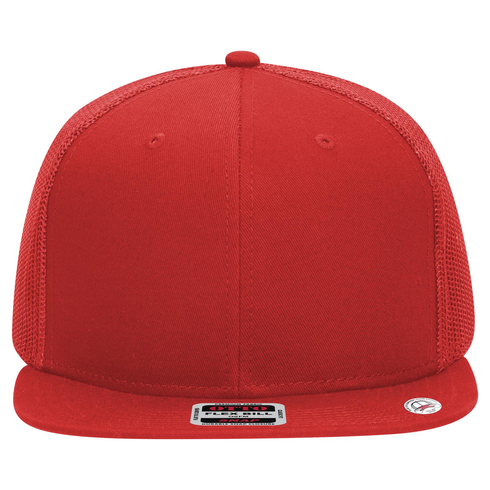 141-1070 OTTO CAP " SNAP" 6 Panel Pro Style Mesh Back Trucker Snapback Hat Zoom Image