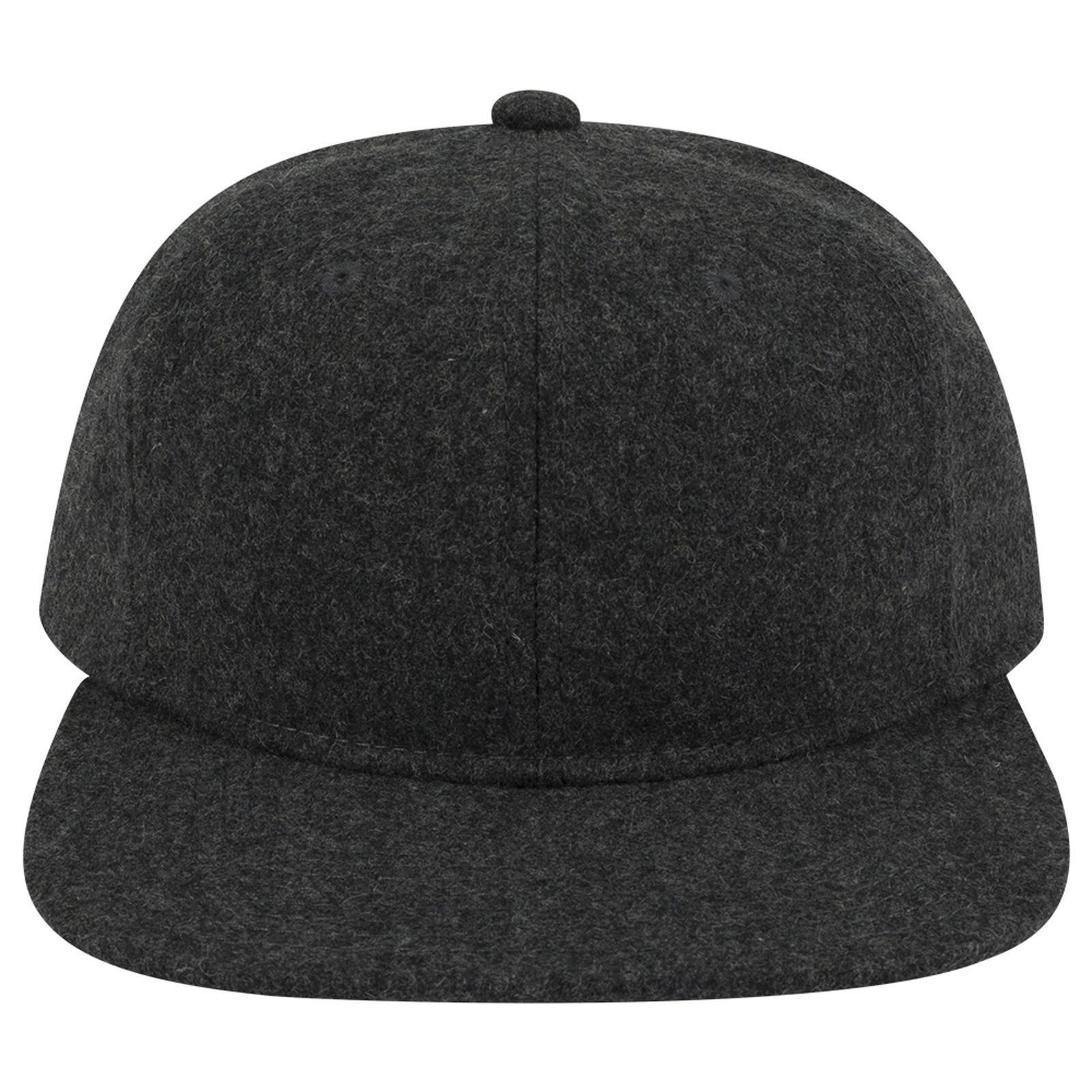 148-1200 OTTO CAP 6 Panel Mid Profile Flat Visor Strapback Hat Zoom Image