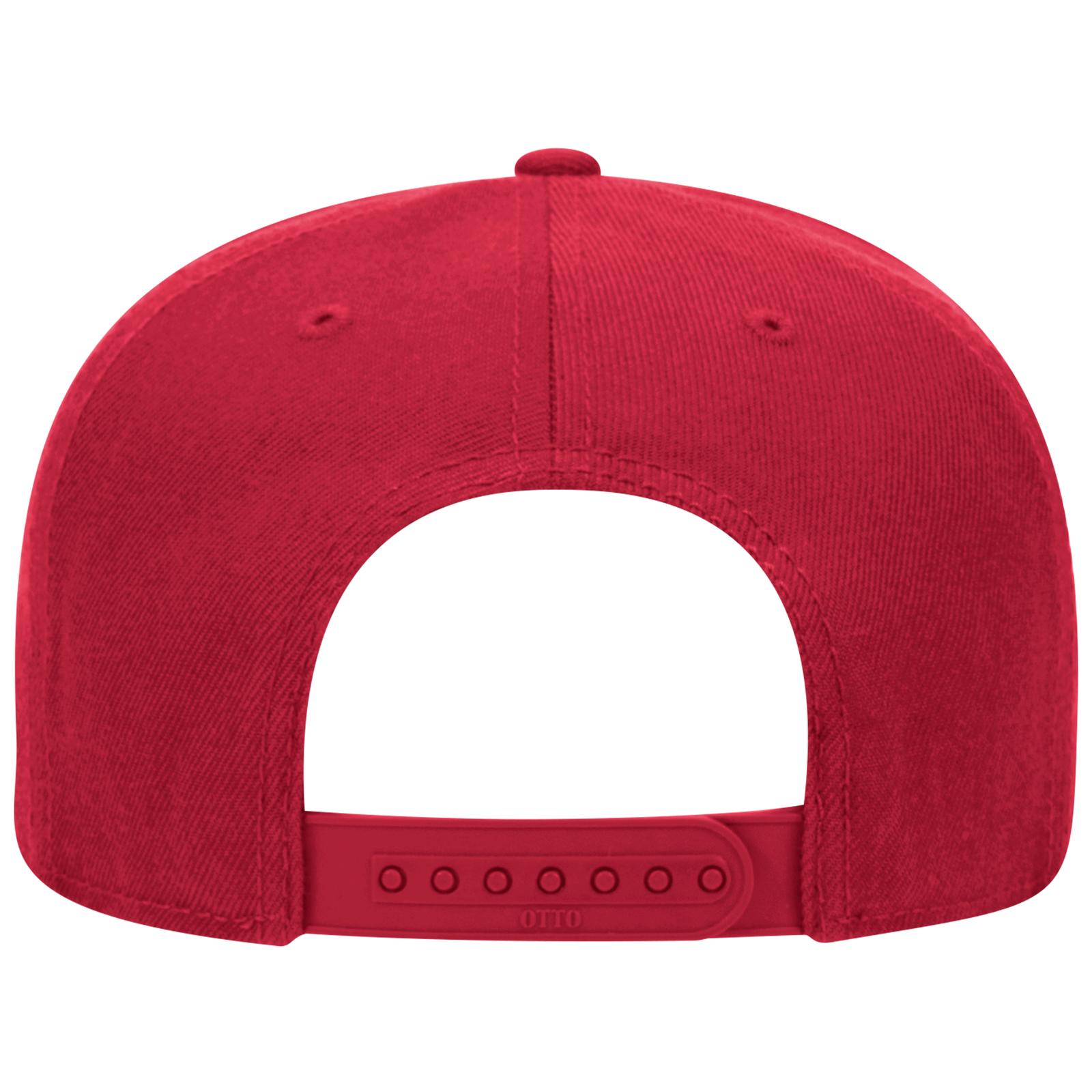148-1267 OTTO CAP " SNAP" 6 Panel Mid Profile Snapback Hat - Back Image