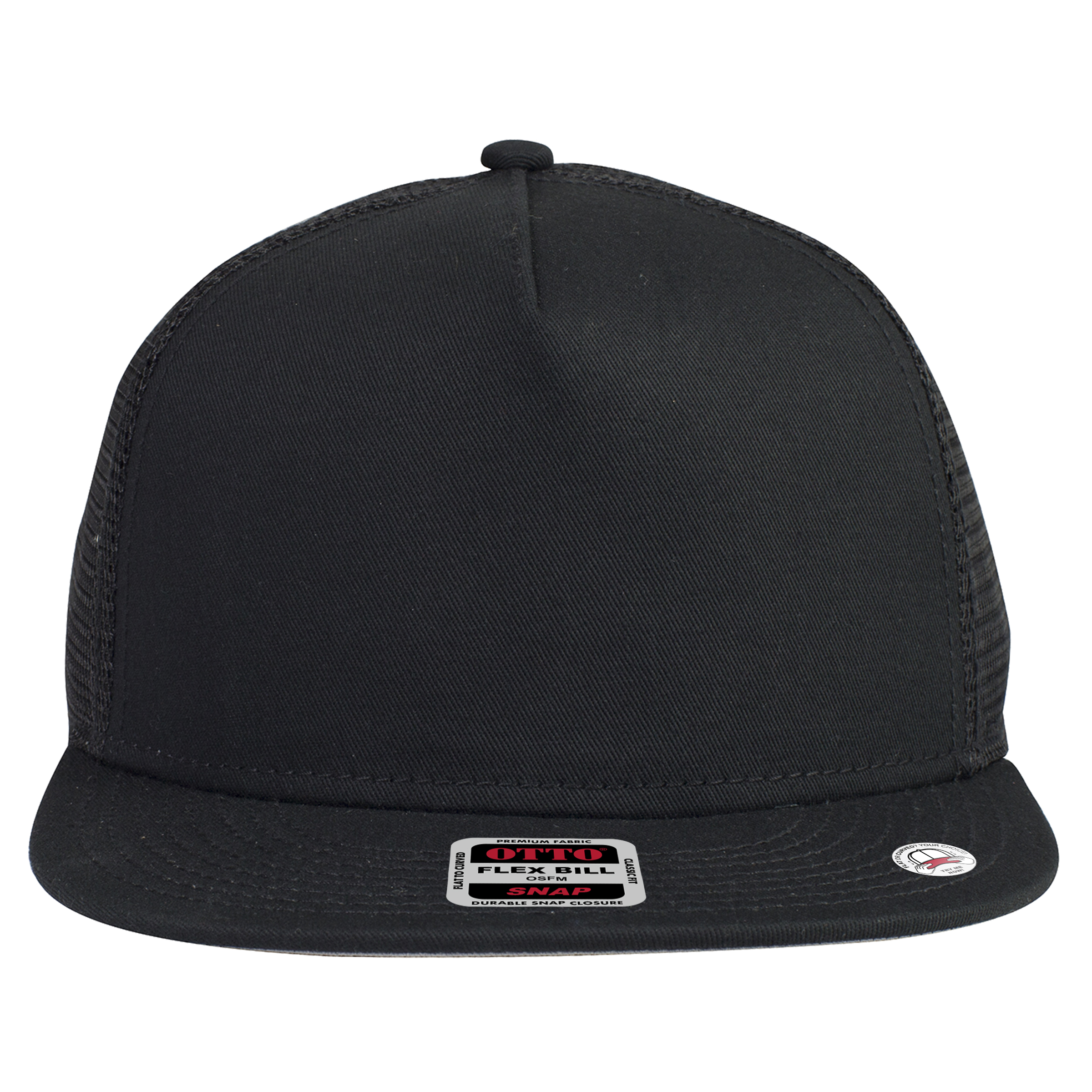 154-1124 OTTO CAP " SNAP" 5 Panel Pro Style Mesh Back Trucker Snapback Hat