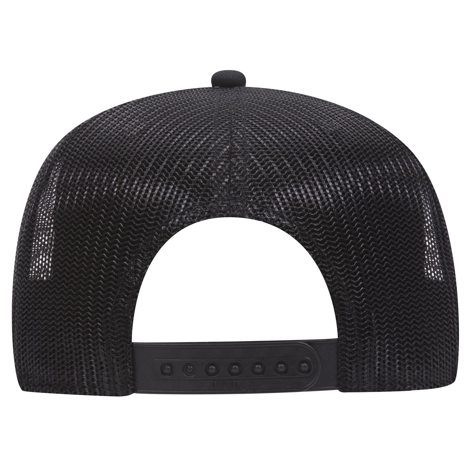 154-1155 OTTO CAP " SNAP" 5 Panel Mid Profile Mesh Back Trucker Snapback Hat 154-1155 OTTO CAP " SNAP" 5 Panel Mid Profile Mesh Back Trucker Snapback Hat - Back Image