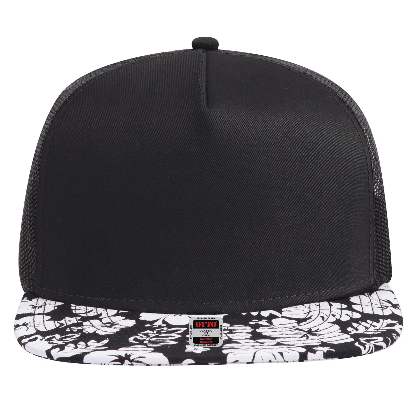 154-1155 OTTO CAP " SNAP" 5 Panel Mid Profile Mesh Back Trucker Snapback Hat 154-1155 OTTO CAP " SNAP" 5 Panel Mid Profile Mesh Back Trucker Snapback Hat