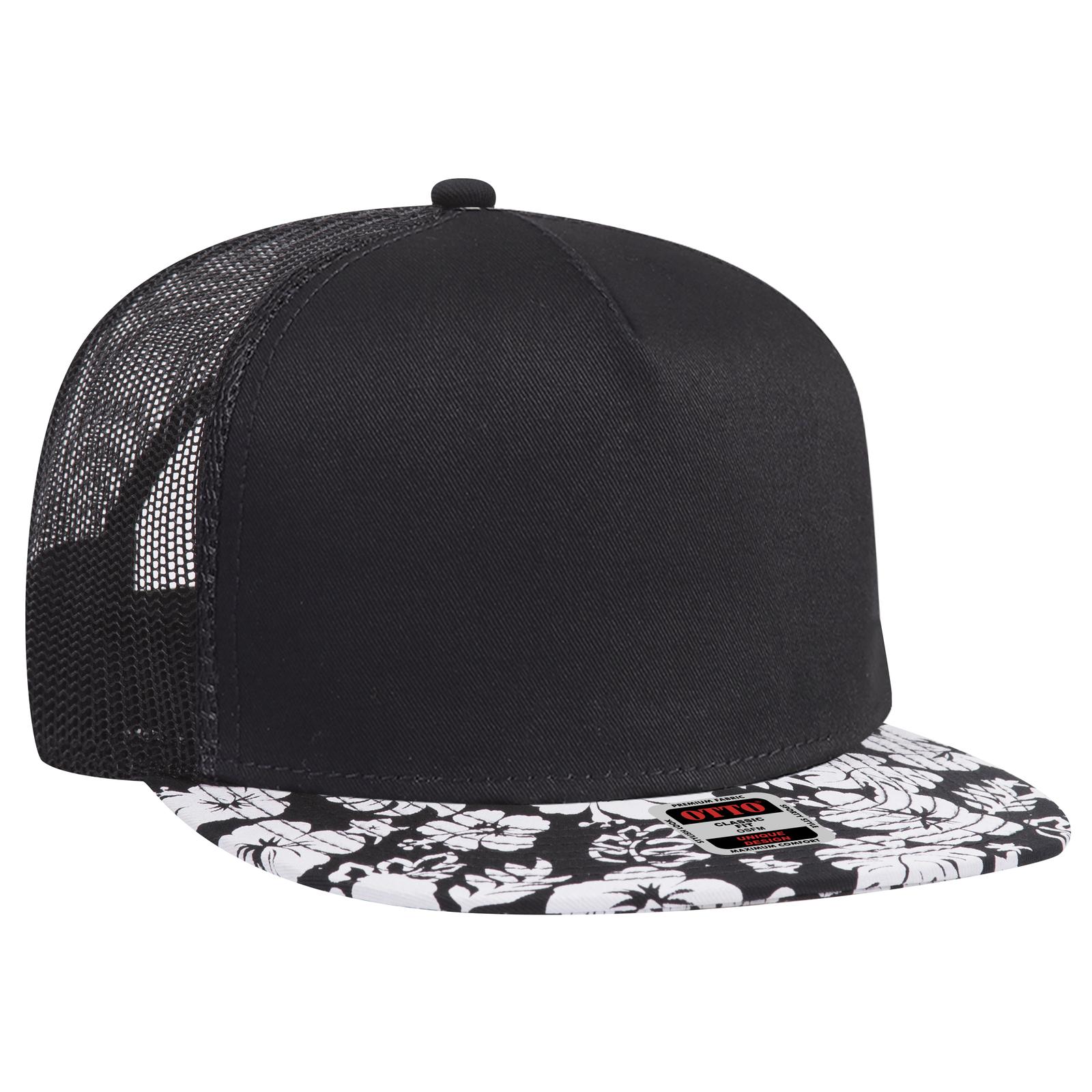 154-1155 OTTO CAP " SNAP" 5 Panel Mid Profile Mesh Back Trucker Snapback Hat 154-1155 OTTO CAP " SNAP" 5 Panel Mid Profile Mesh Back Trucker Snapback Hat - Siide Image