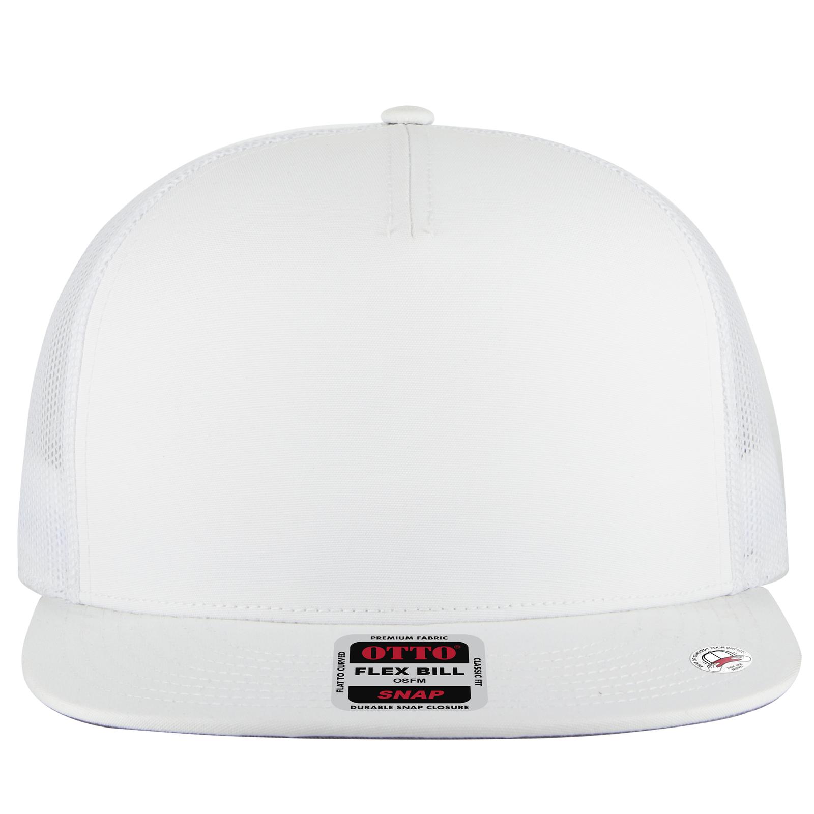 154-1174 OTTO CAP " SNAP" 5 Panel Pro Style Mesh Back Trucker Snapback Hat