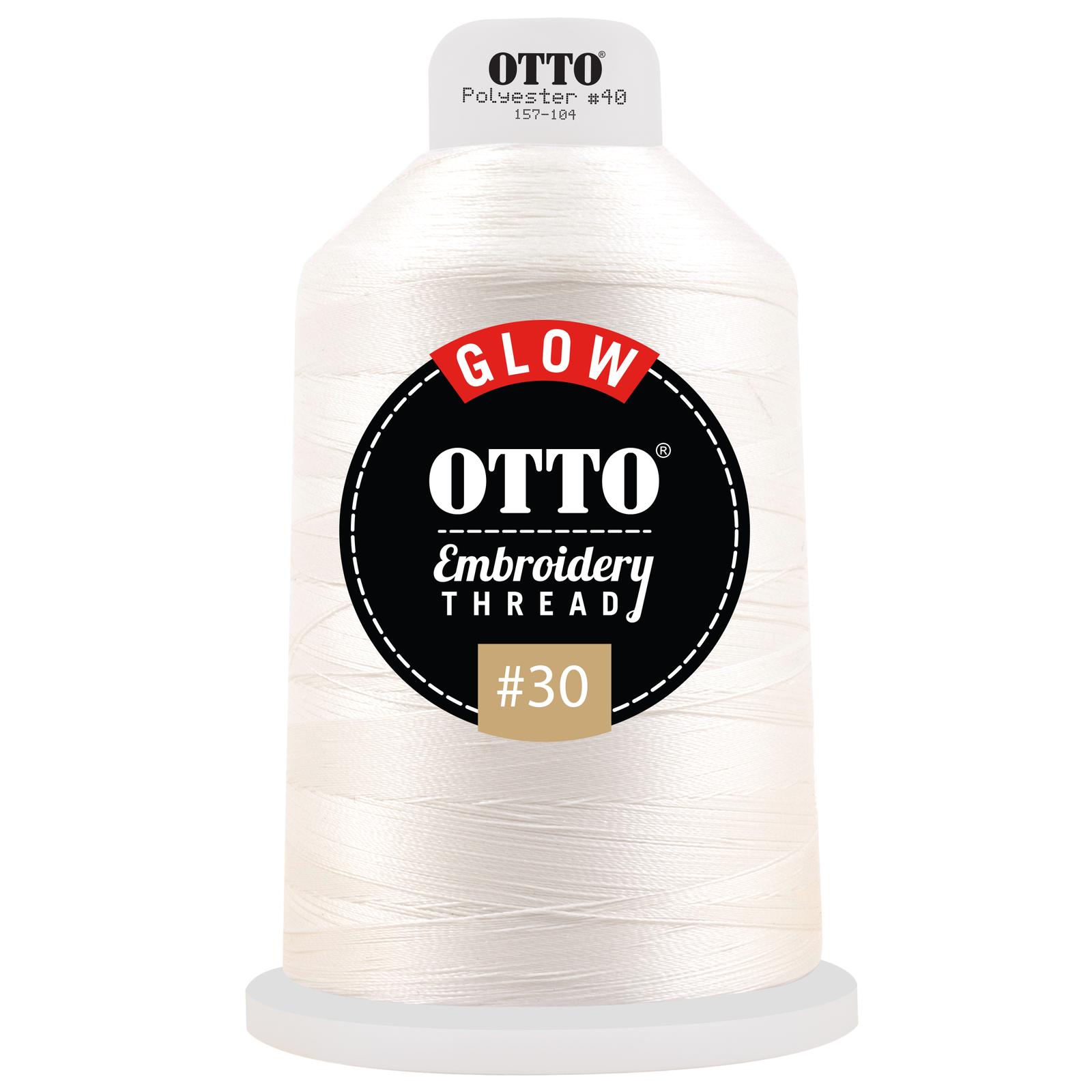 157-104 OTTO Embroidery Glow in the Dark Thread #30 4,400 yd. King Cone 157-104 OTTO Embroidery Glow in the Dark Thread #30 4,400 yd. King Cone