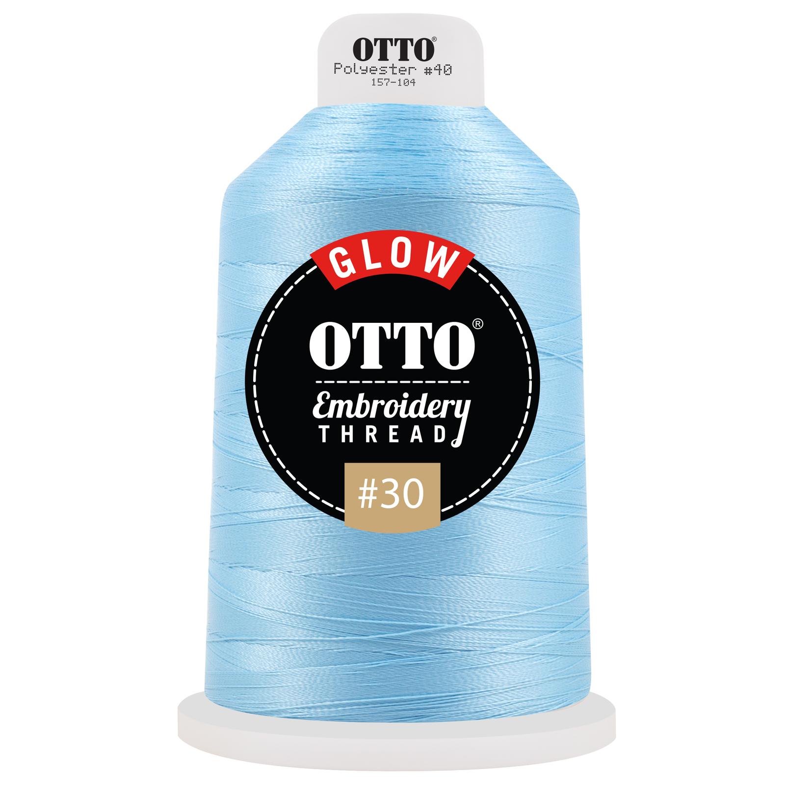 157-104 OTTO Embroidery Glow in the Dark Thread #30 4,400 yd. King Cone