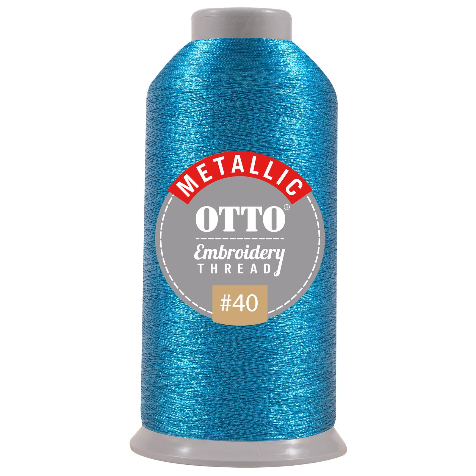 157-106 OTTO Embroidery Metallic Thread #40 3,300 yd. Cone