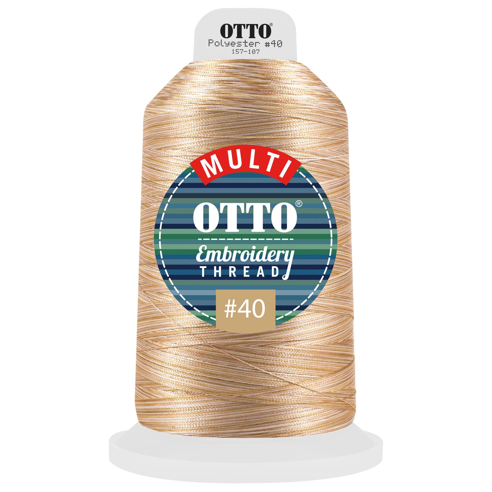 157-107 OTTO Embroidery Multicolor Thread #40 5,500 yd. King Cone