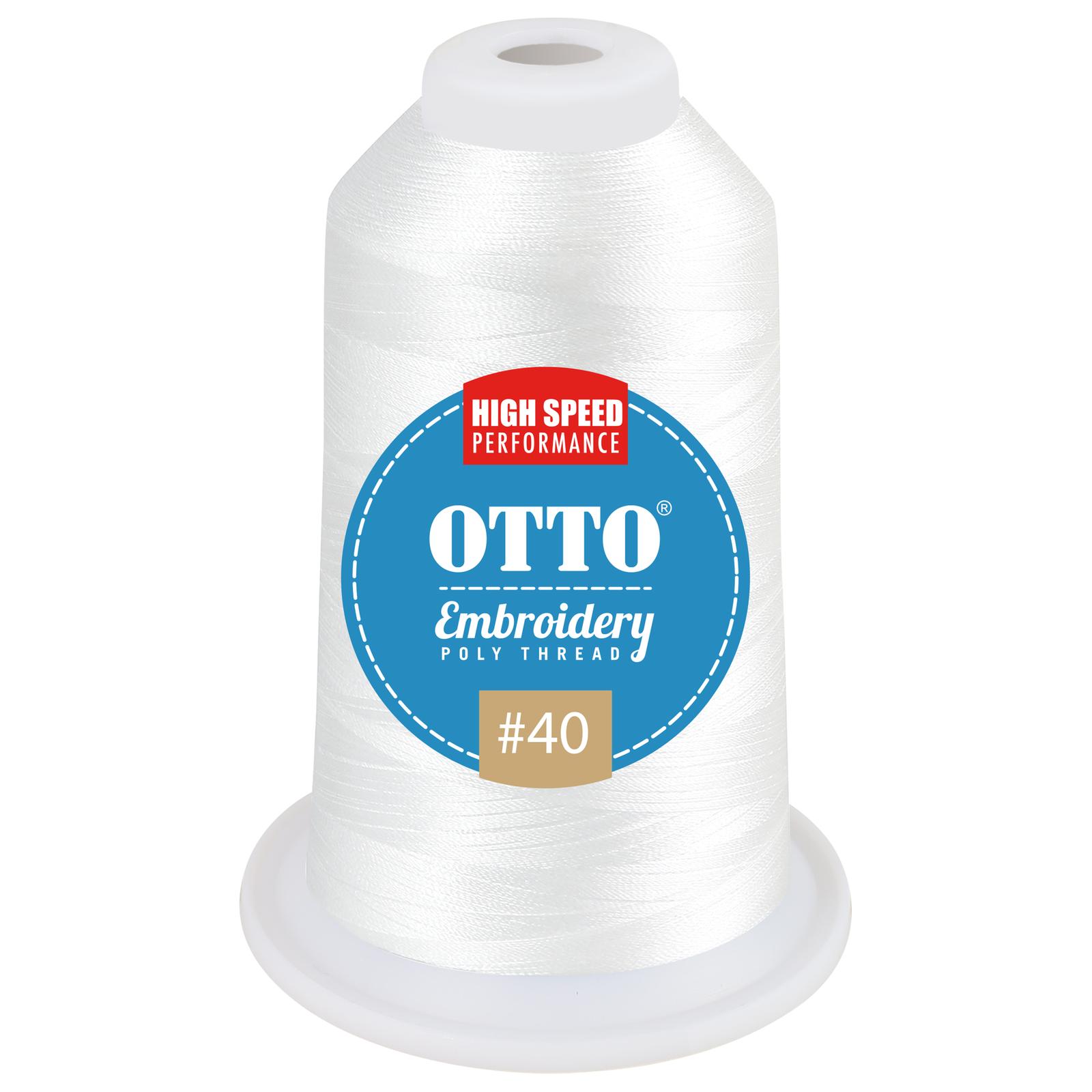 157-108 OTTO Embroidery Poly Thread #40 1,100 yd. Cone 157-108 OTTO Embroidery Poly Thread #40 1,100 yd. Cone