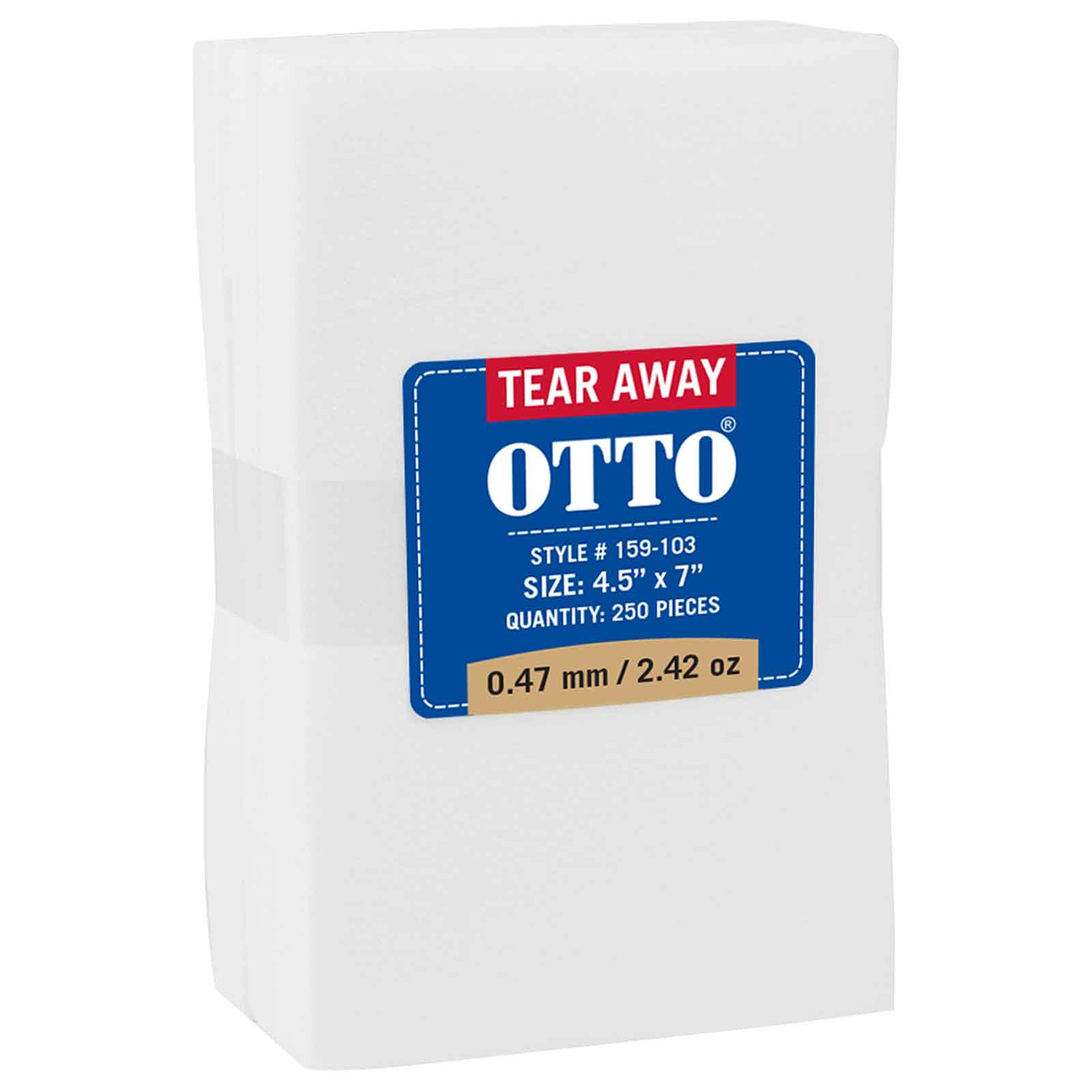 159-103 OTTO Tear Away Backing Sheets - Siide Image