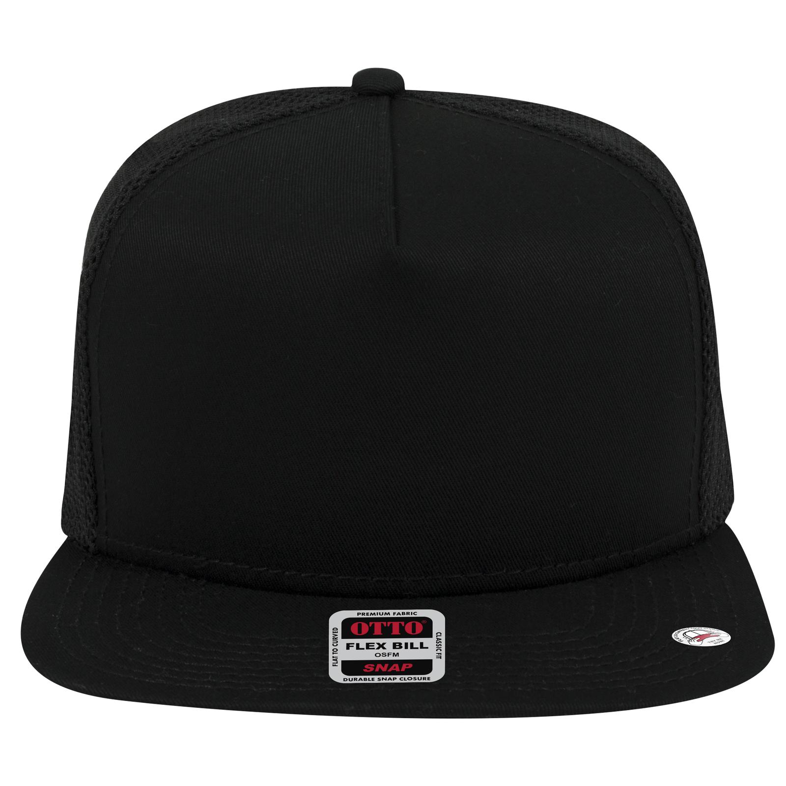164-1209 OTTO CAP " SNAP" 5 Panel Mid Profile Mesh Back Trucker Snapback Hat 164-1209 OTTO CAP " SNAP" 5 Panel Mid Profile Mesh Back Trucker Snapback Hat