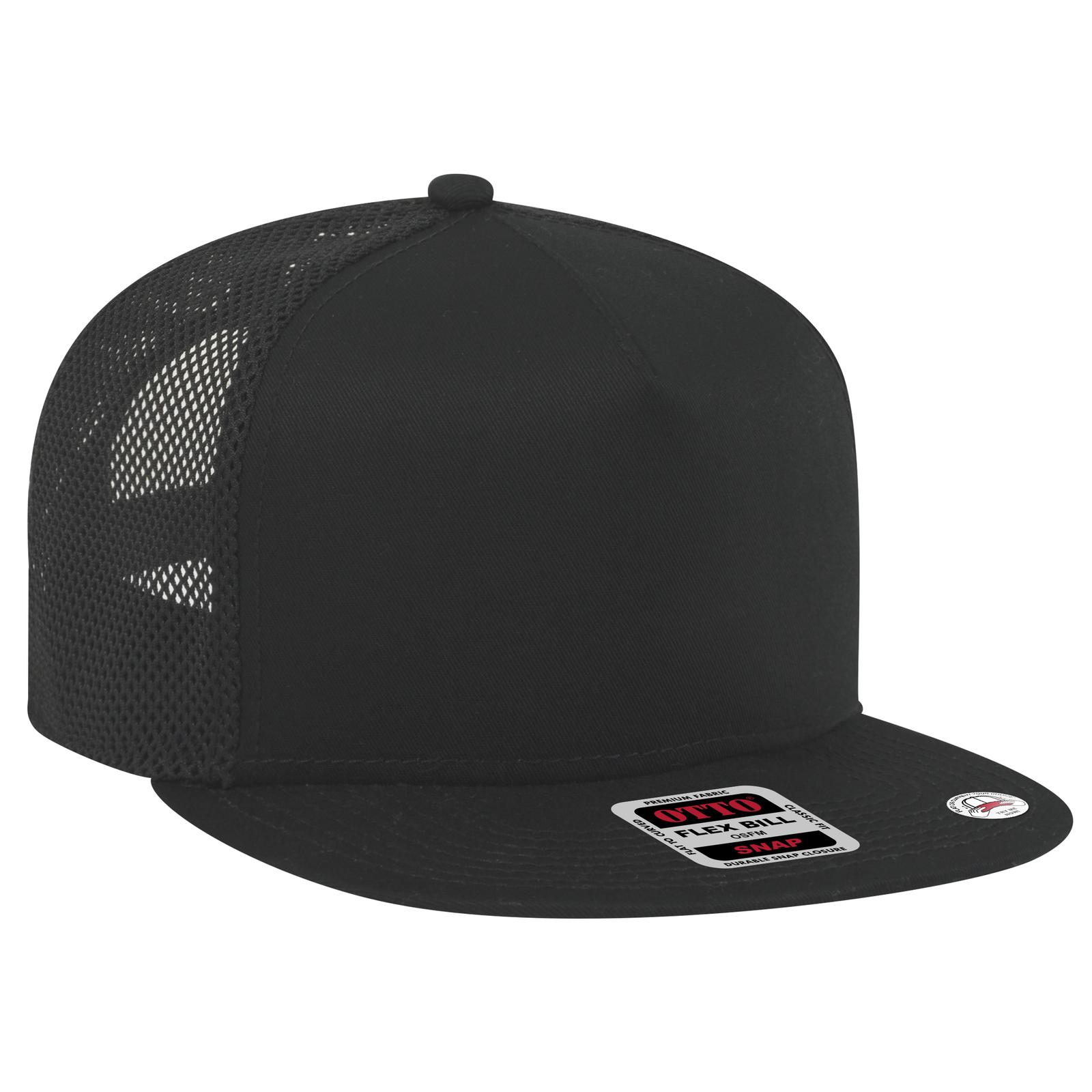 164-1209 OTTO CAP " SNAP" 5 Panel Mid Profile Mesh Back Trucker Snapback Hat 164-1209 OTTO CAP " SNAP" 5 Panel Mid Profile Mesh Back Trucker Snapback Hat - Siide Image