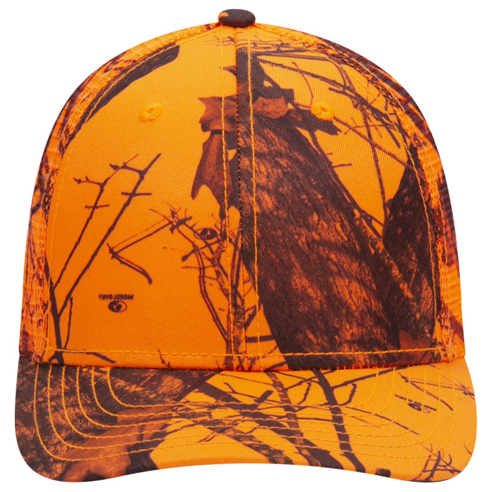 171-1292 OTTO CAP Mossy Oak Camouflage Superior Polyester Twill 6 Panel Low Profile Mesh Back Baseball Cap Zoom Image