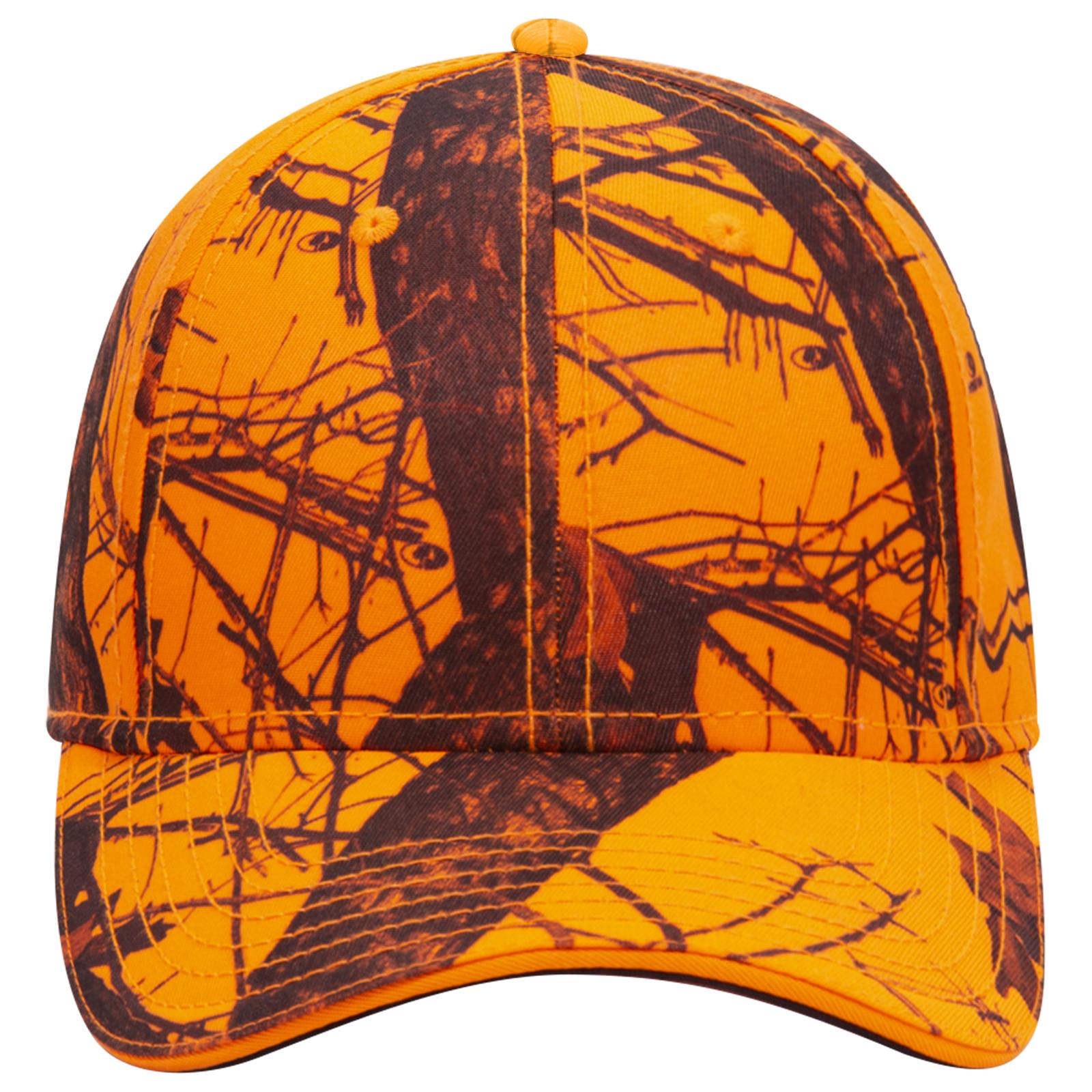 171-1294 OTTO CAP Mossy Oak Camouflage Superior Polyester Twill Sandwich Visor 6 Panel Low Profile Baseball Cap Zoom Image