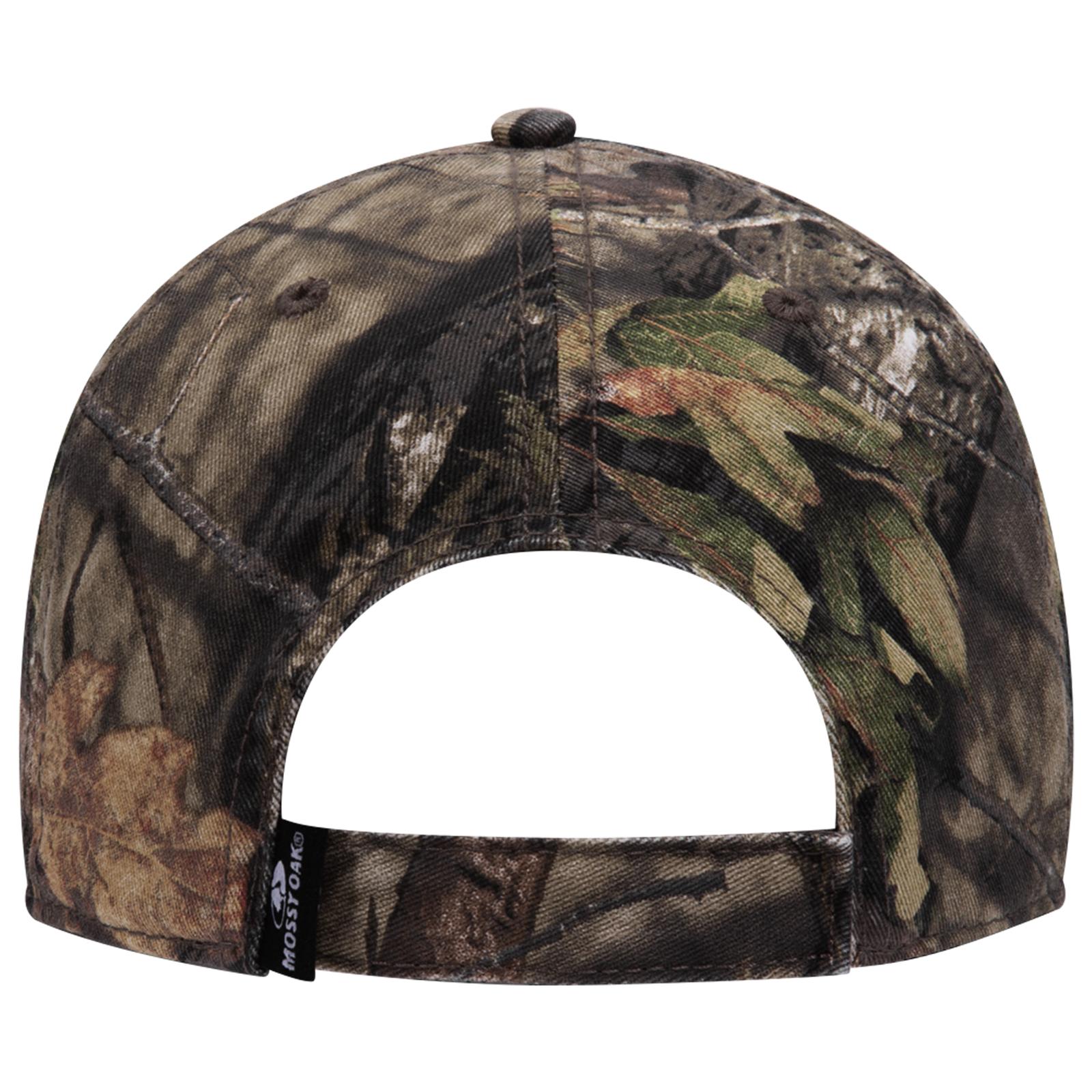 171-1296 OTTO CAP Mossy Oak Camouflage Garment Washed Superior Cn Twill 6 Panel Low Profile Baseball Cap 171-1296 OTTO CAP Mossy Oak Camouflage Garment Washed Superior Cn Twill 6 Panel Low Profile Baseball Cap - Back Image