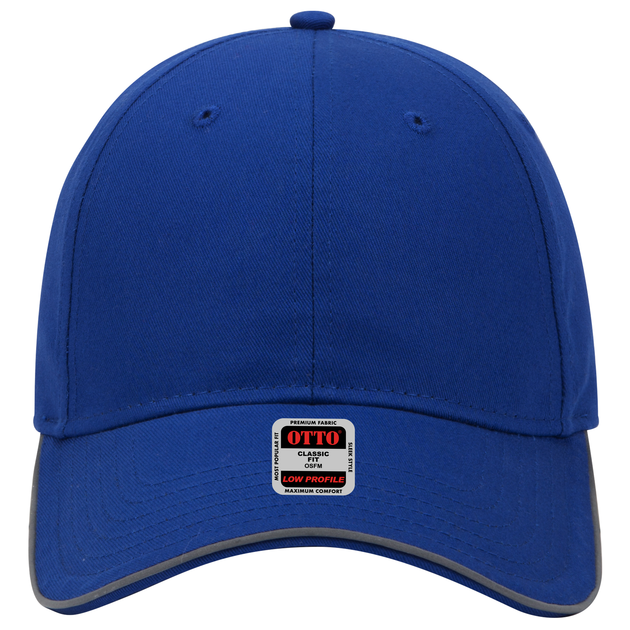 19-1261 OTTO CAP Reflective 6 Panel Low Profile Baseball Cap - Back Image
