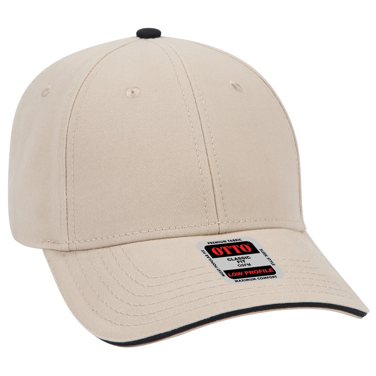 23-370 OTTO CAP 6 Panel Low Profile Baseball Cap 23-370 OTTO CAP 6 Panel Low Profile Baseball Cap - Siide Image