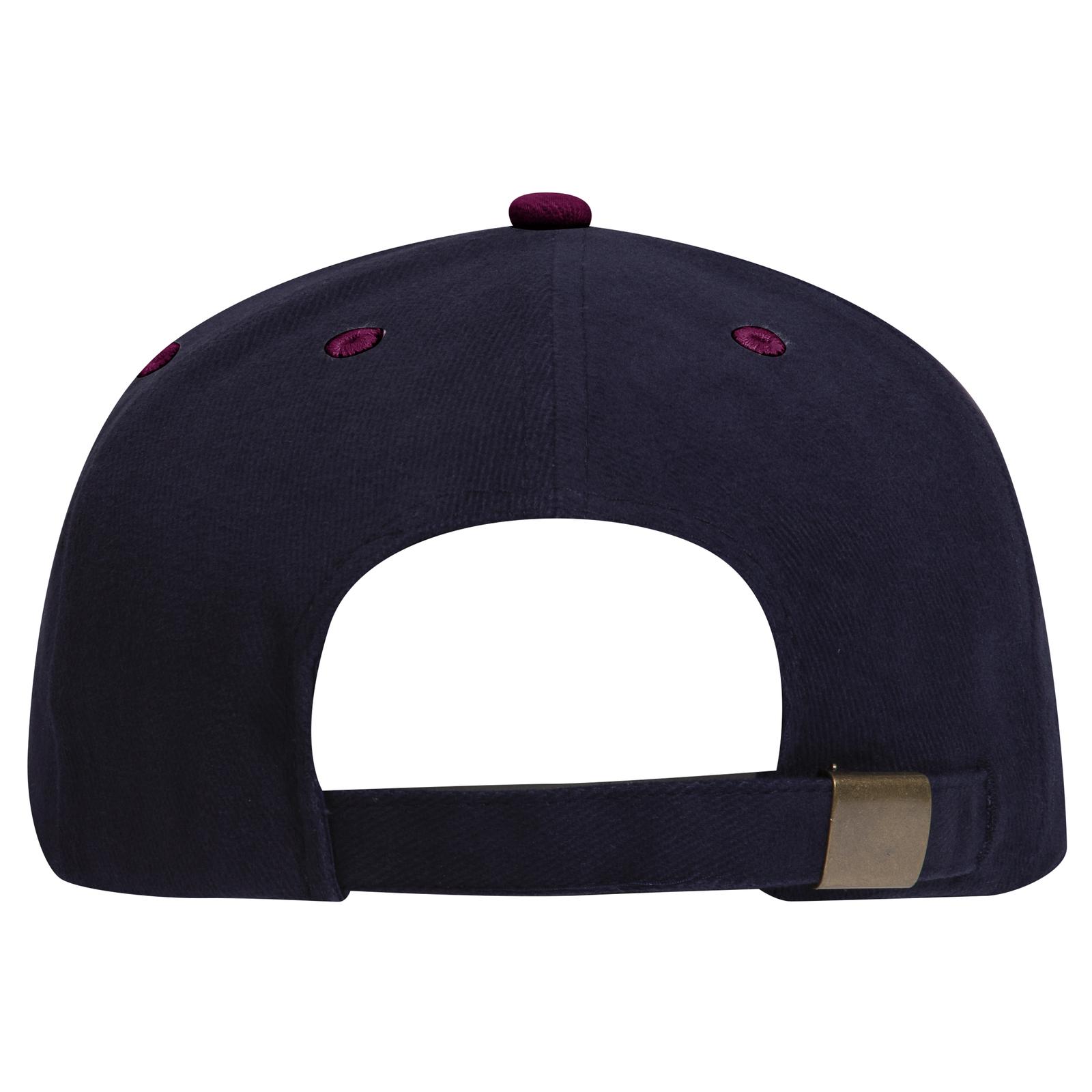 27-008 OTTO CAP 6 Panel Mid Profile Baseball Cap - Back Image