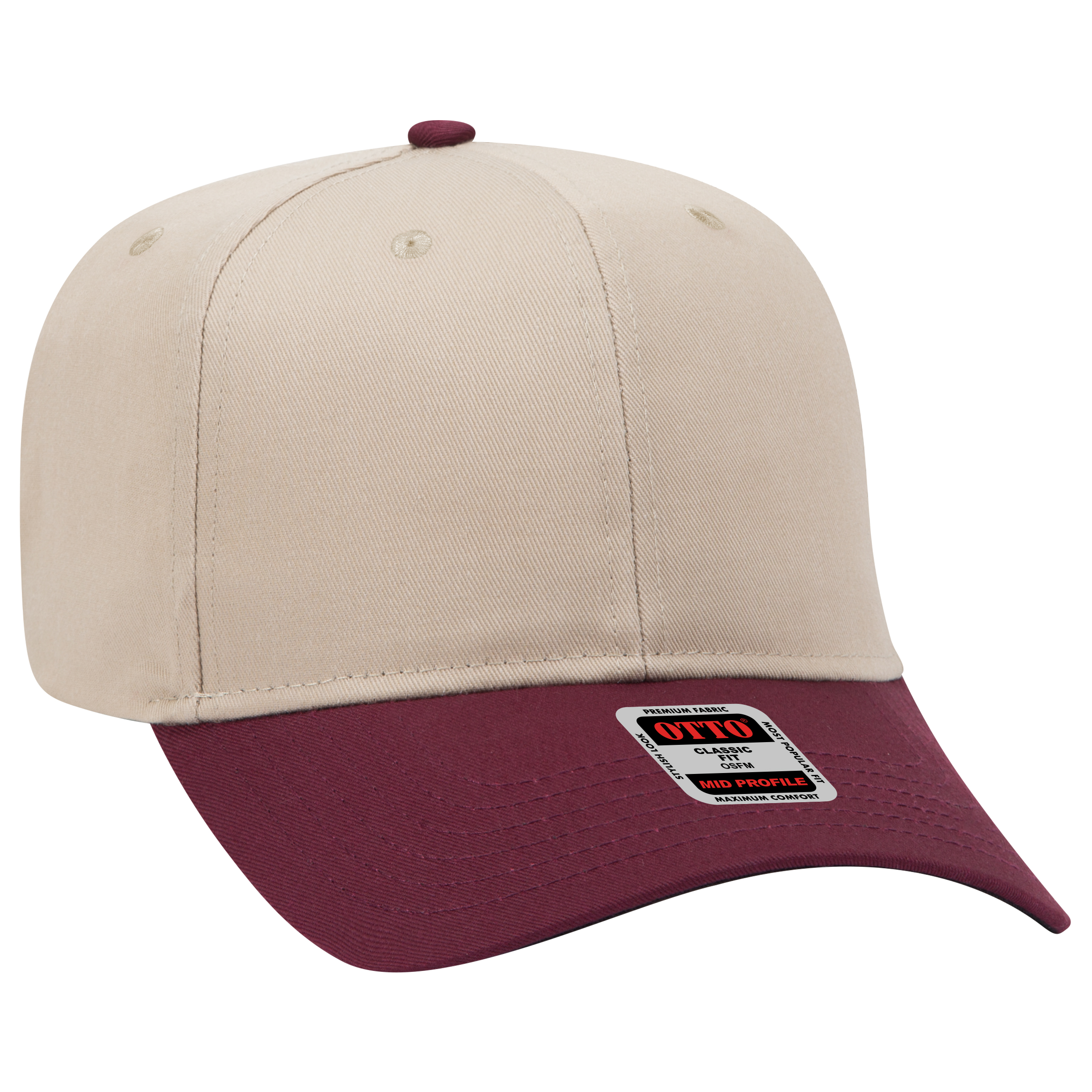 27-079 OTTO CAP 6 Panel Mid Profile Baseball Cap 27-079 OTTO CAP 6 Panel Mid Profile Baseball Cap - Siide Image