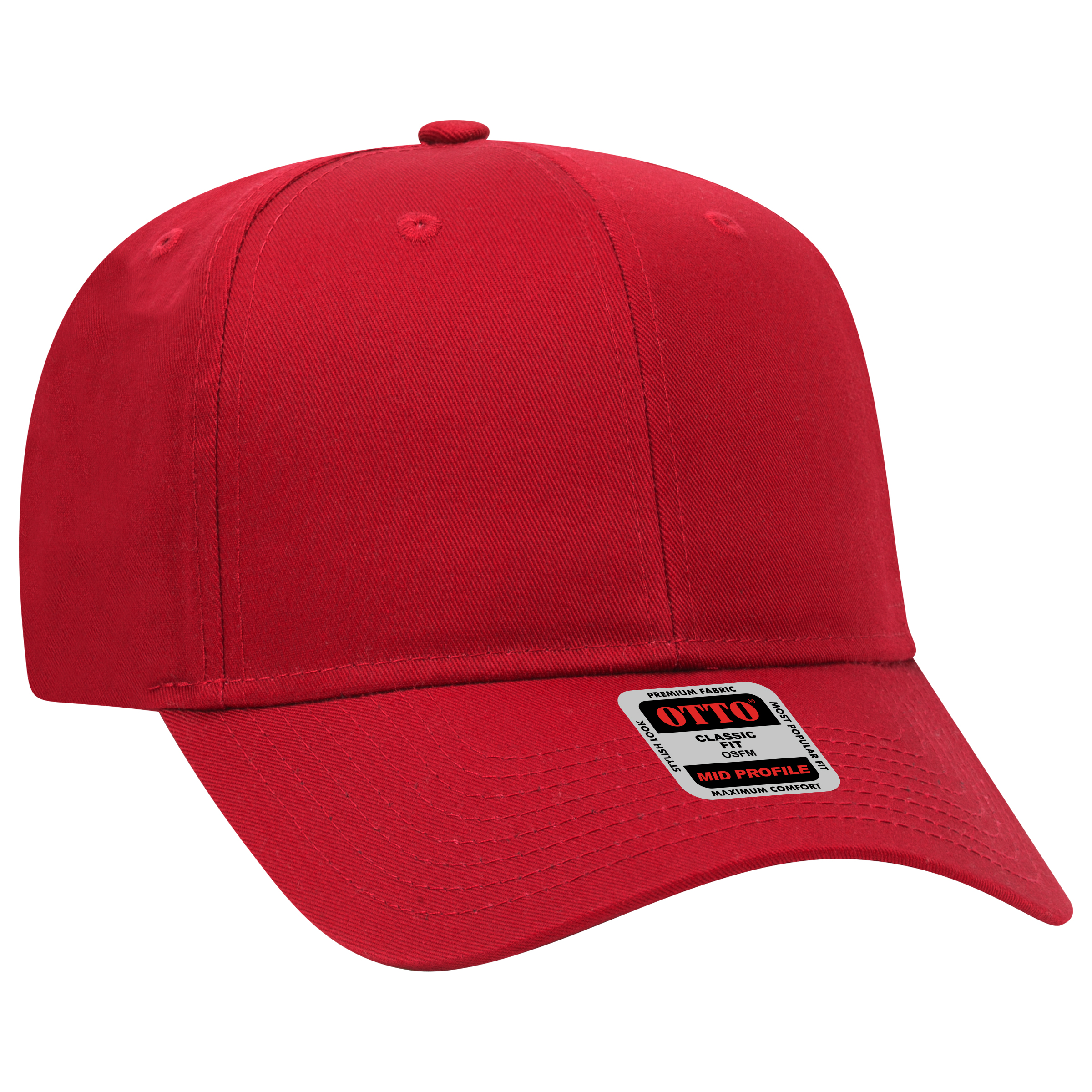 27-079 OTTO CAP 6 Panel Mid Profile Baseball Cap - Siide Image