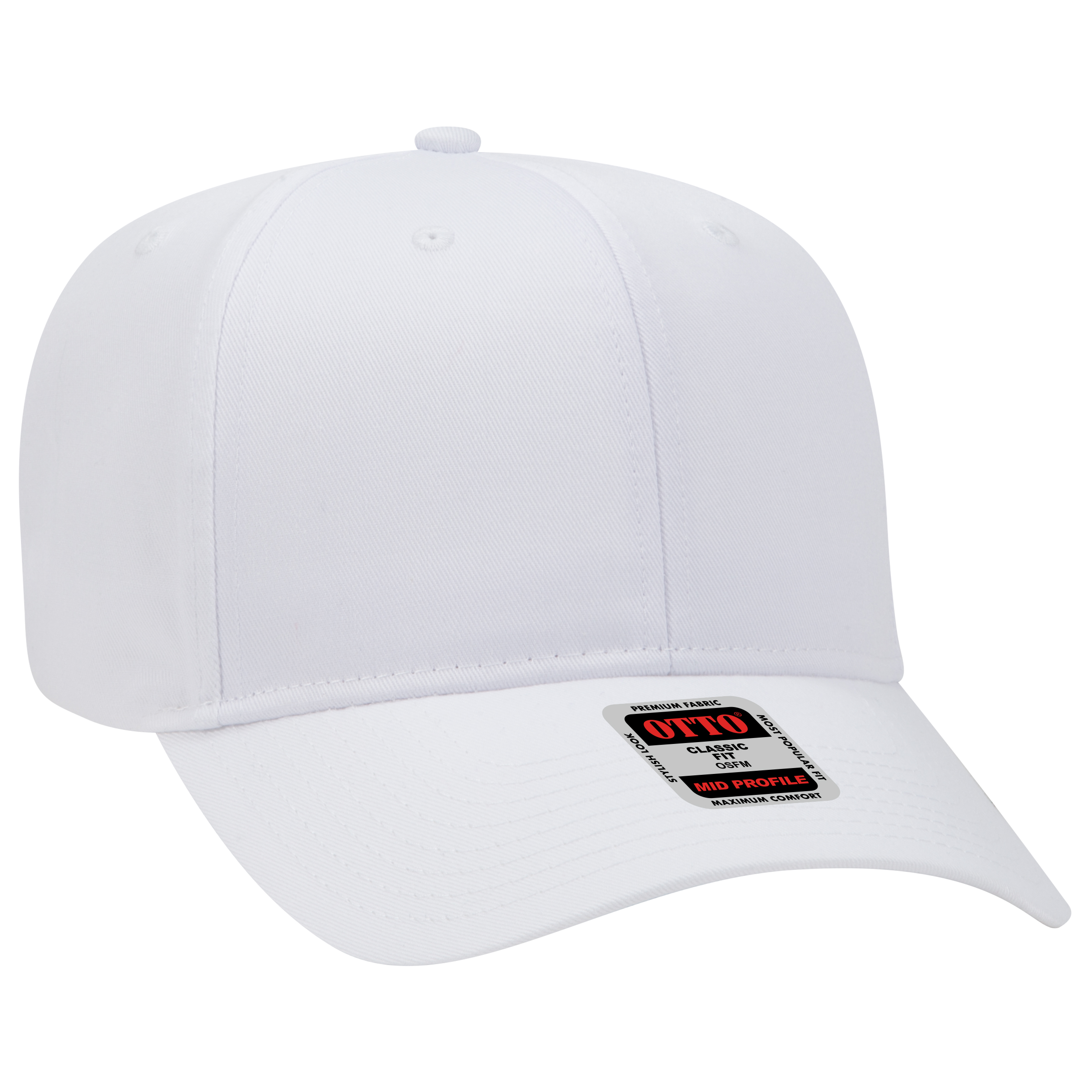 27-079 OTTO CAP 6 Panel Mid Profile Baseball Cap - Siide Image