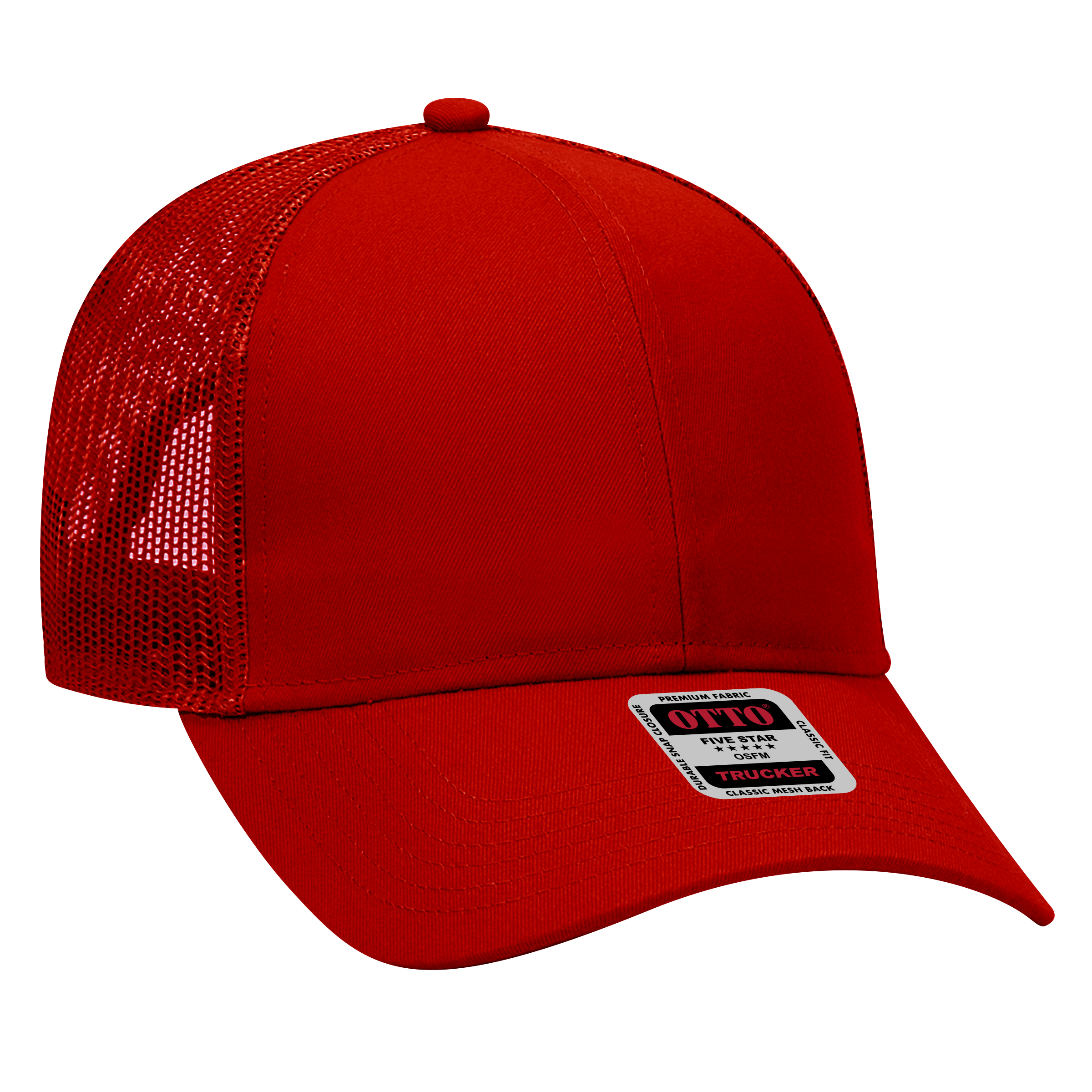 30-287 OTTO CAP 6 Panel Mid Profile Mesh Back Trucker Hat - Siide Image