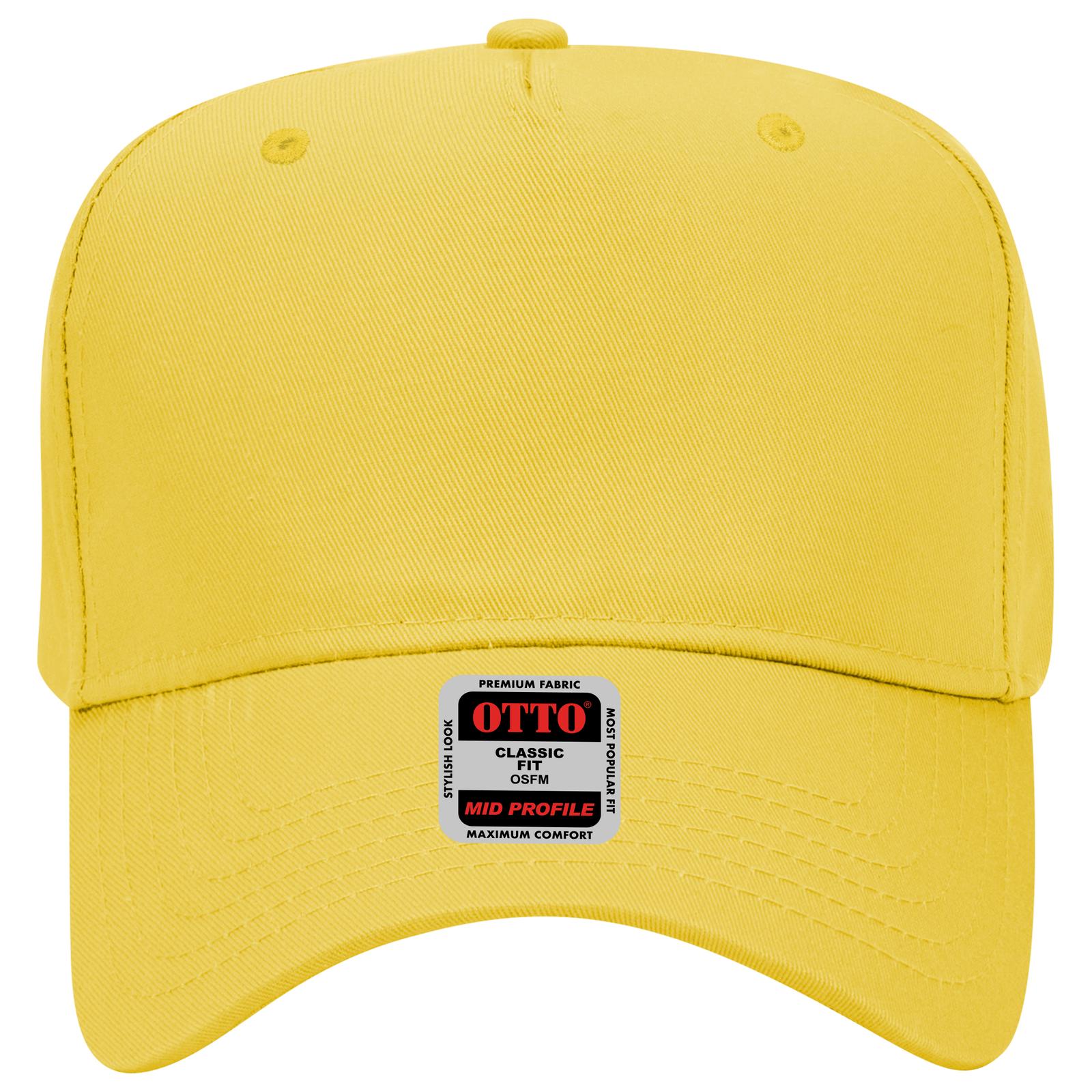 31-069 OTTO CAP Neon 5 Panel Mid Profile Baseball Cap Zoom Image