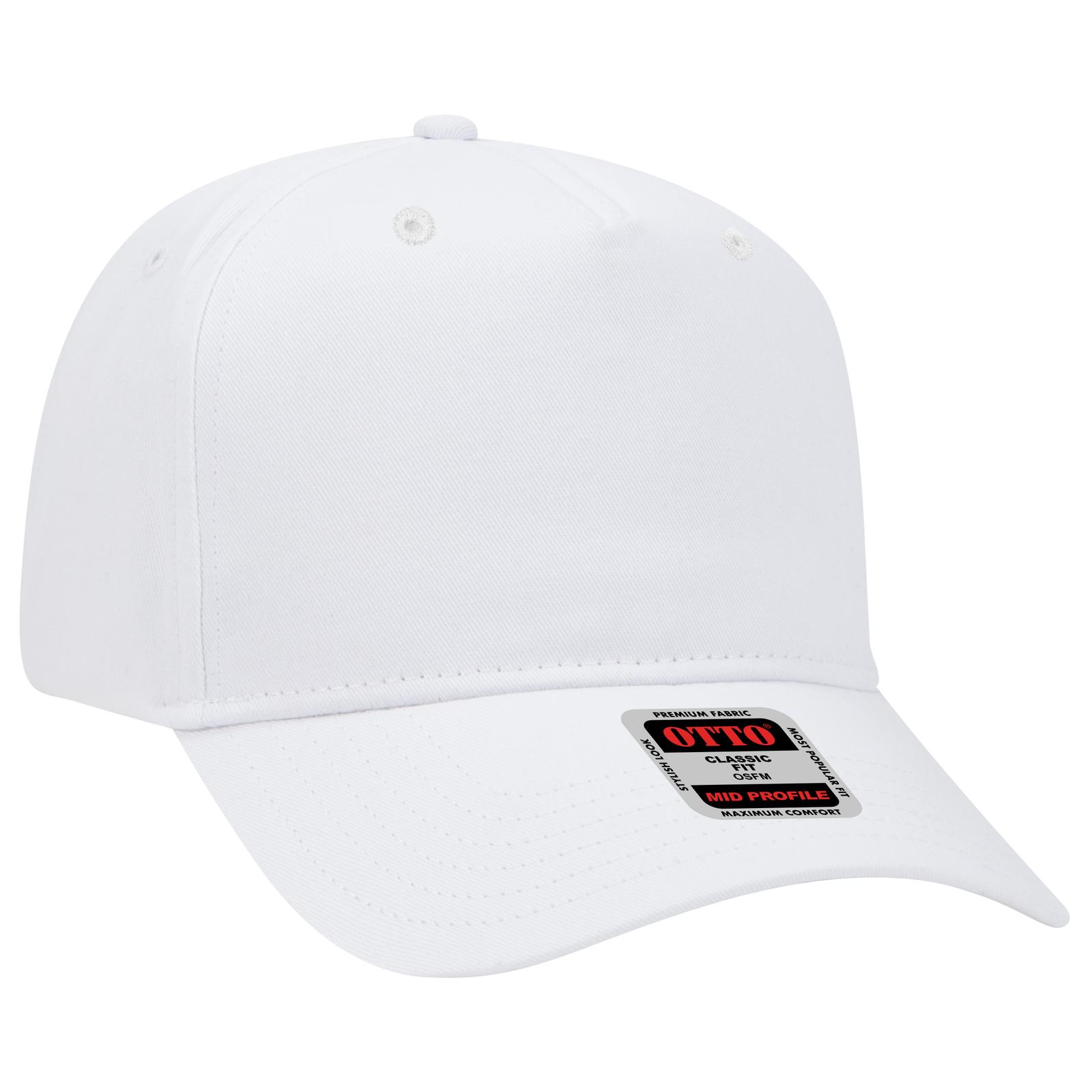 31-538 OTTO CAP 5 Panel Mid Profile Baseball Cap - Siide Image
