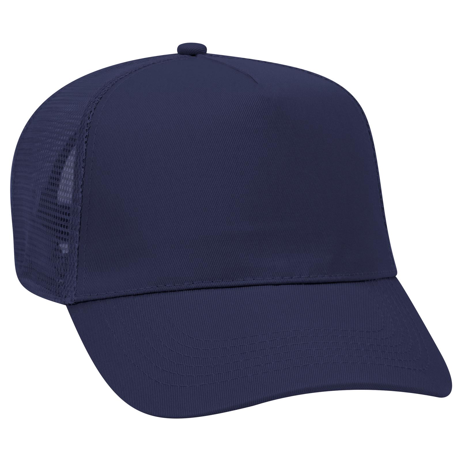32-1104 OTTO CAP 5 Panel Mid Profile Mesh Back Trucker Hat - Siide Image