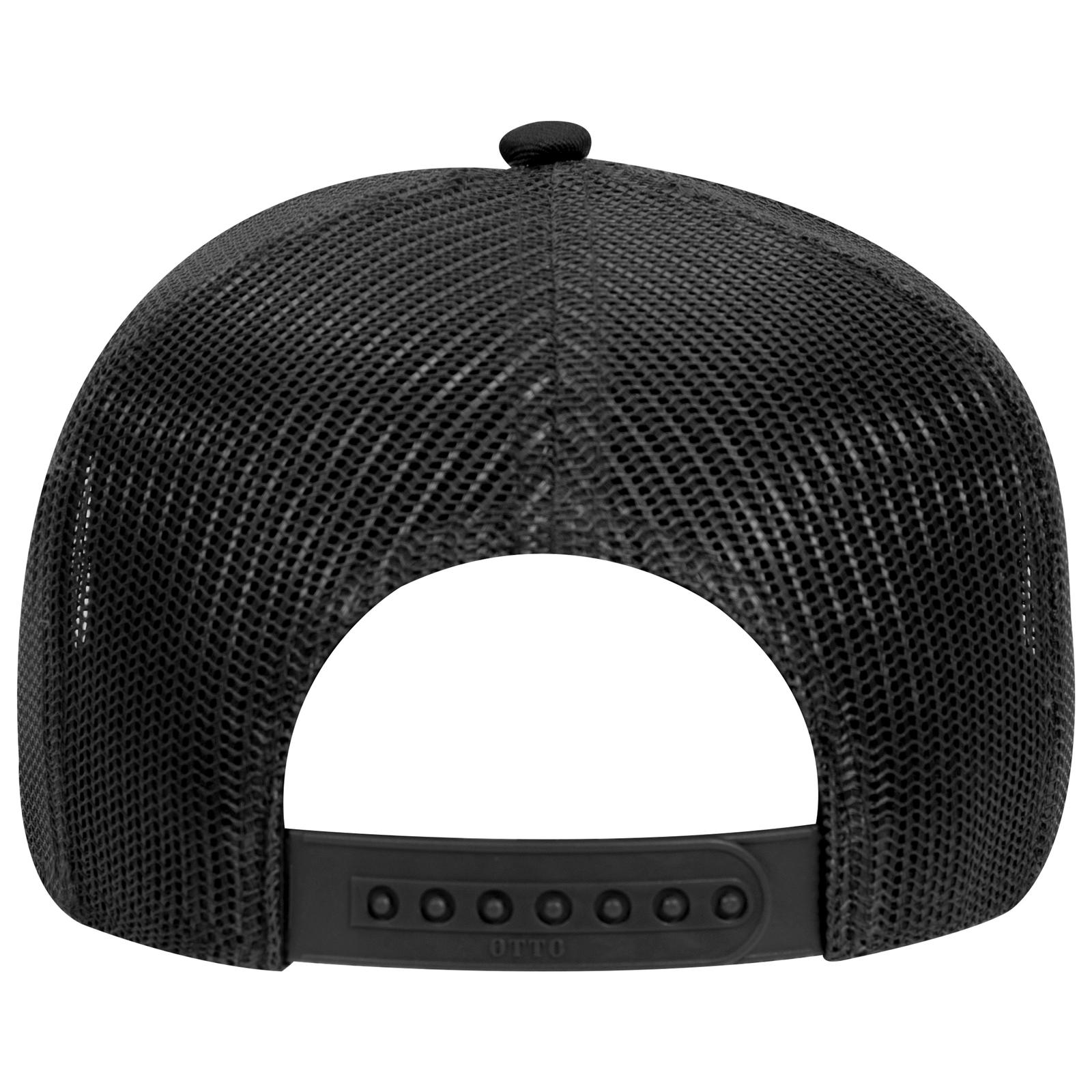 32-285 OTTO CAP 5 Panel Mid Profile Mesh Back Trucker Hat 32-285 OTTO CAP 5 Panel Mid Profile Mesh Back Trucker Hat - Back Image