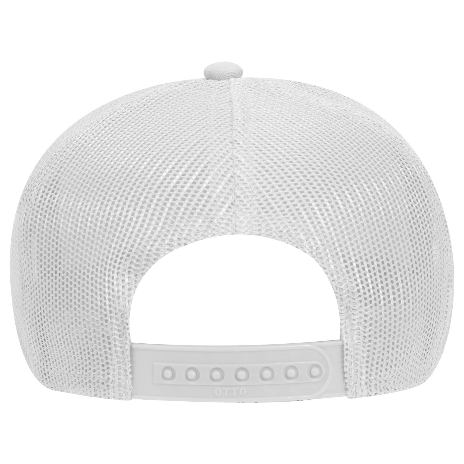 32-285 OTTO CAP Neon 5 Panel Mid Profile Mesh Back Trucker Hat - Back Image