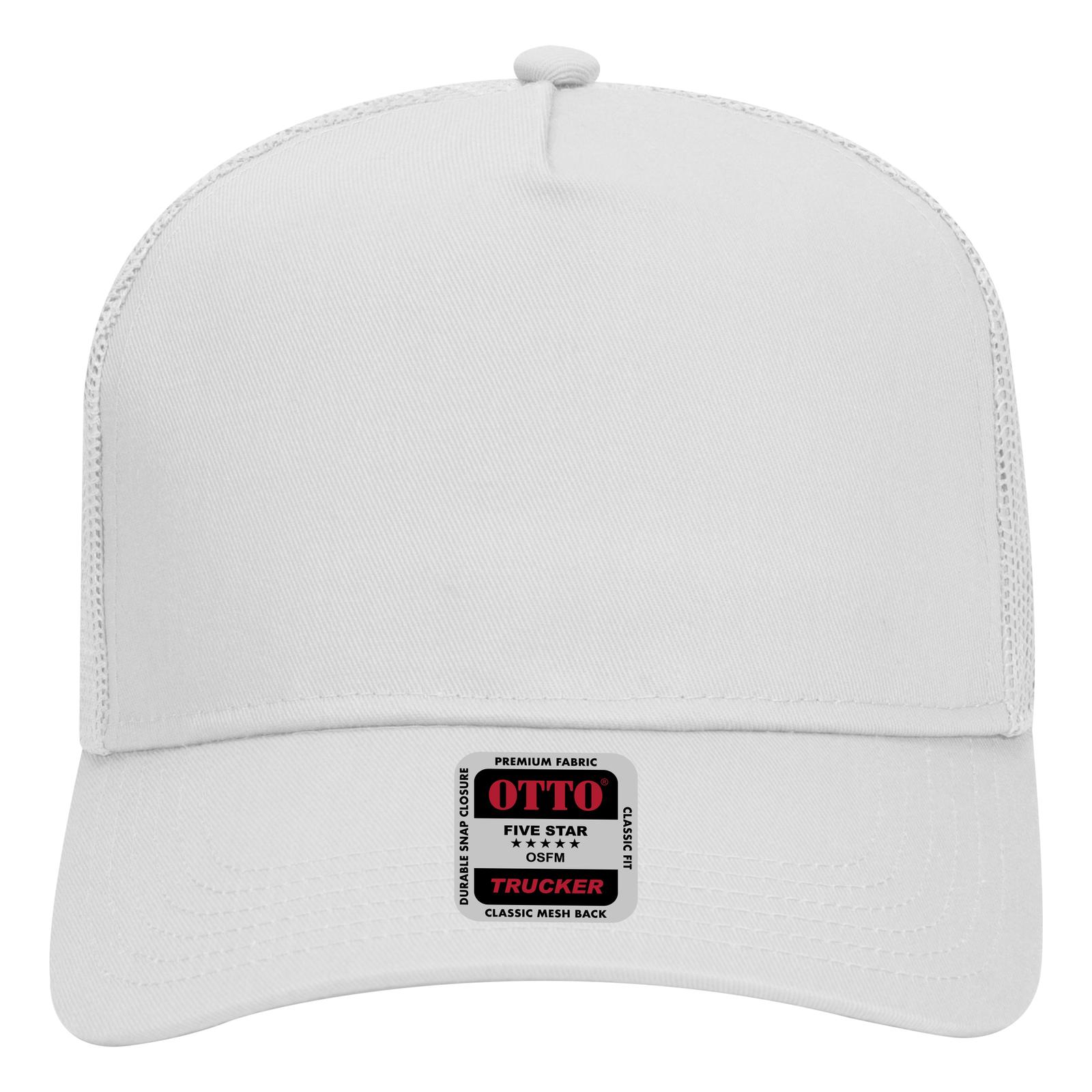 32-285 OTTO CAP Neon 5 Panel Mid Profile Mesh Back Trucker Hat