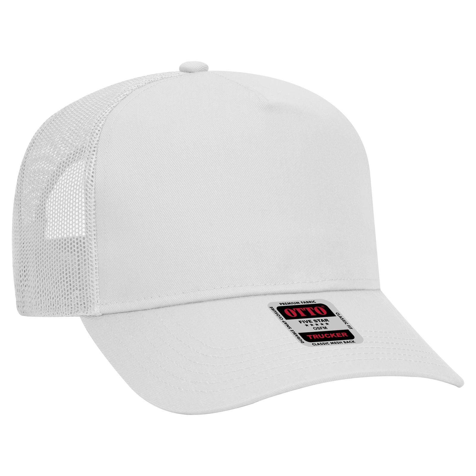 32-285 OTTO CAP Neon 5 Panel Mid Profile Mesh Back Trucker Hat - Siide Image