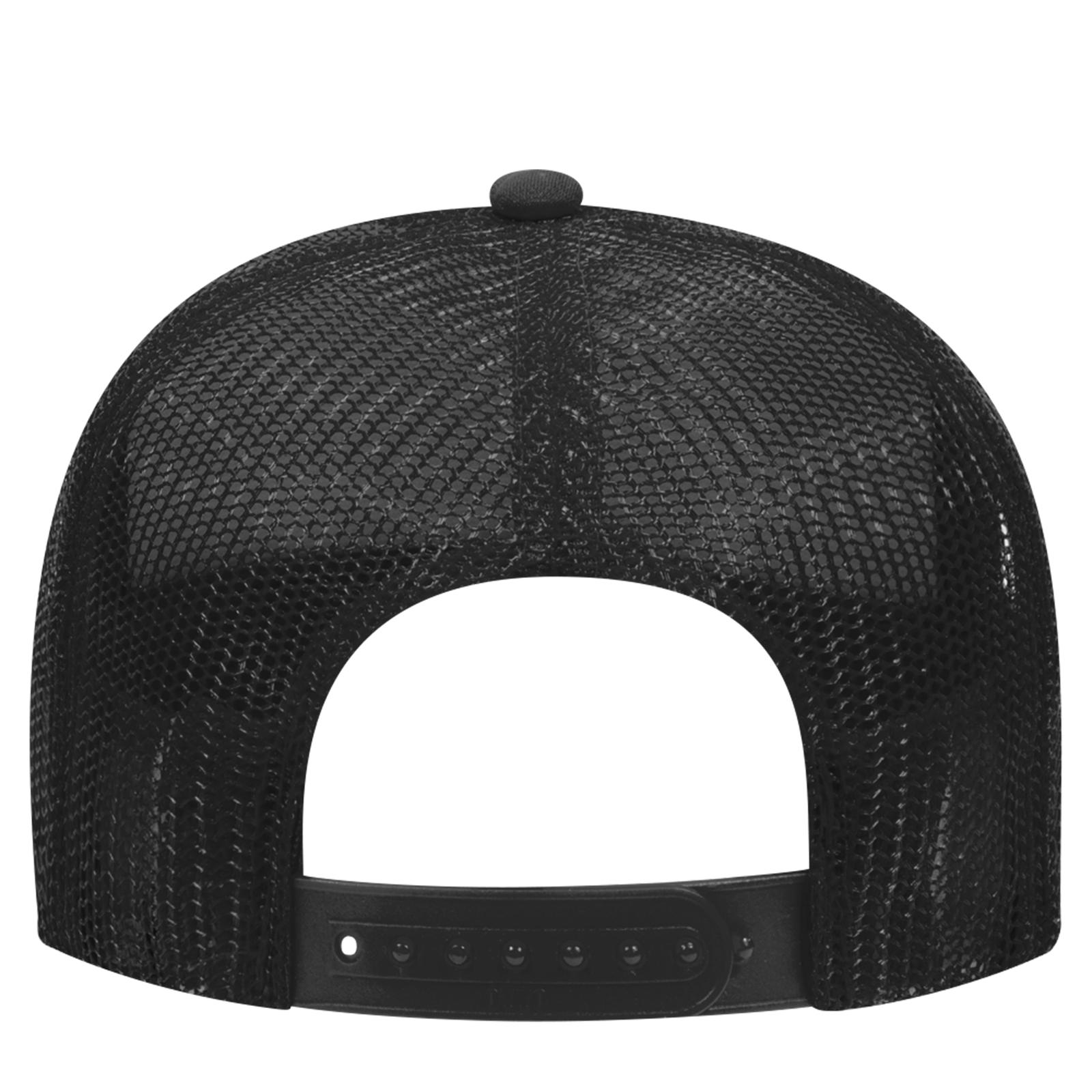32-467 OTTO CAP 5 Panel Mid Profile Mesh Back Trucker Hat - Back Image