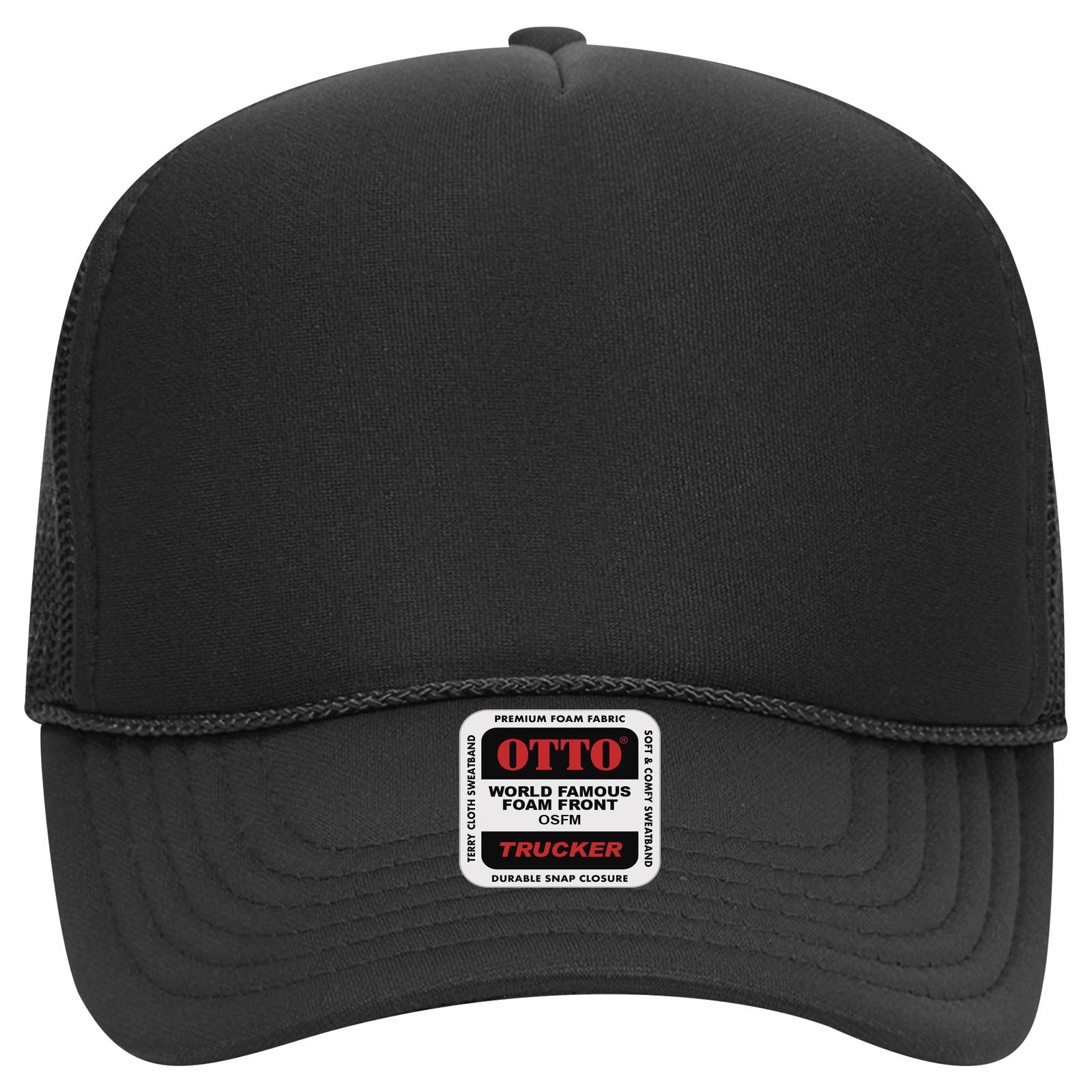 32-467 OTTO CAP 5 Panel Mid Profile Mesh Back Trucker Hat
