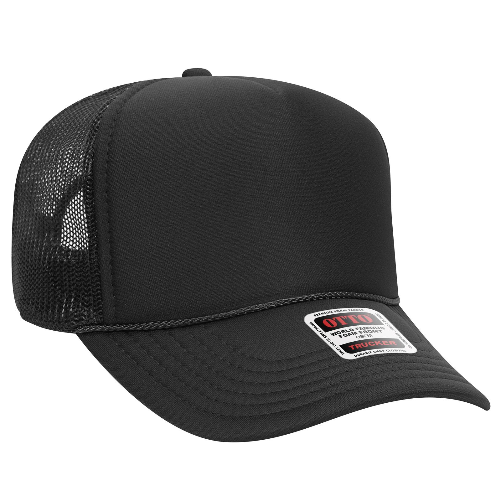 32-467 OTTO CAP 5 Panel Mid Profile Mesh Back Trucker Hat - Siide Image