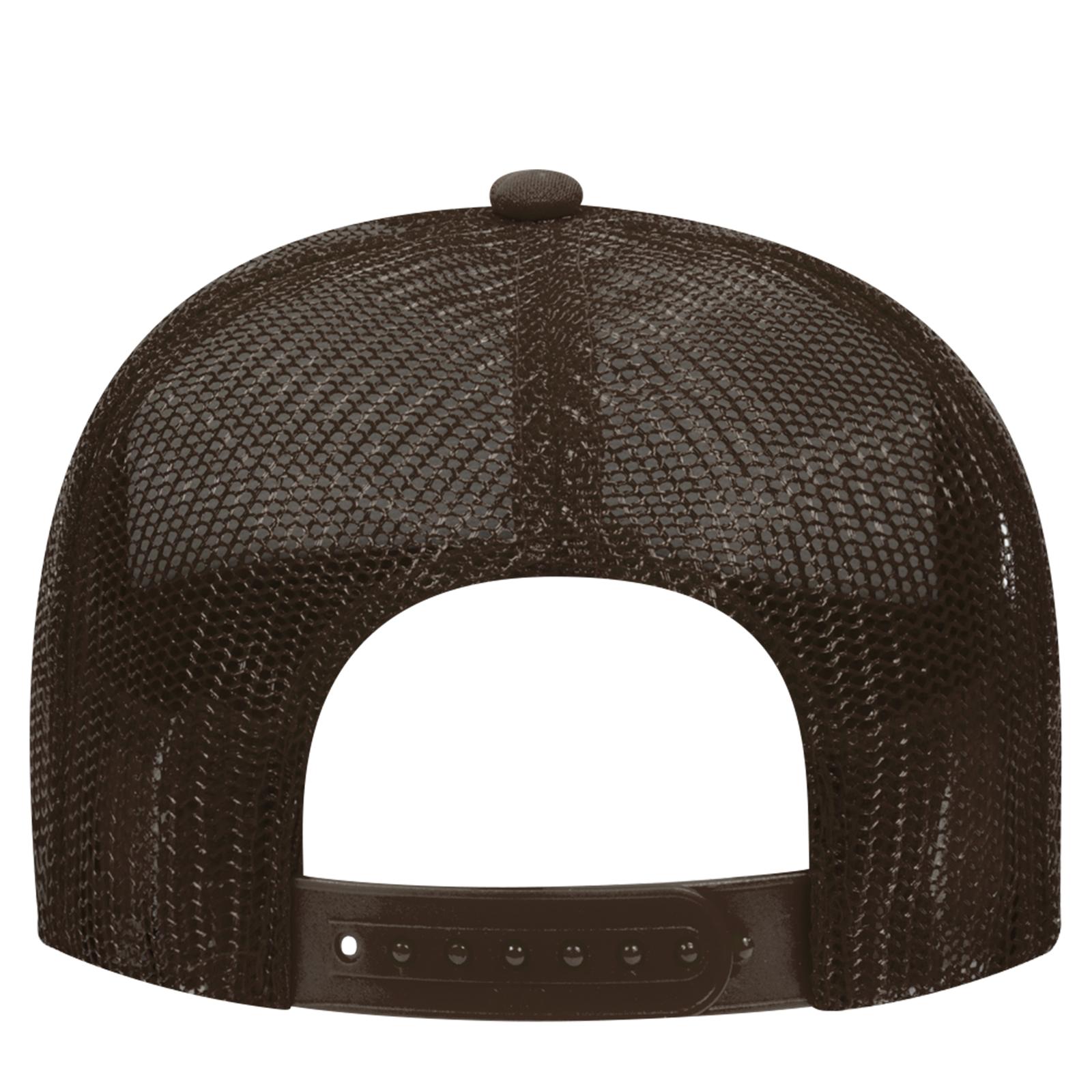 32-467 OTTO CAP 5 Panel Mid Profile Mesh Back Trucker Hat 32-467 OTTO CAP 5 Panel Mid Profile Mesh Back Trucker Hat - Back Image