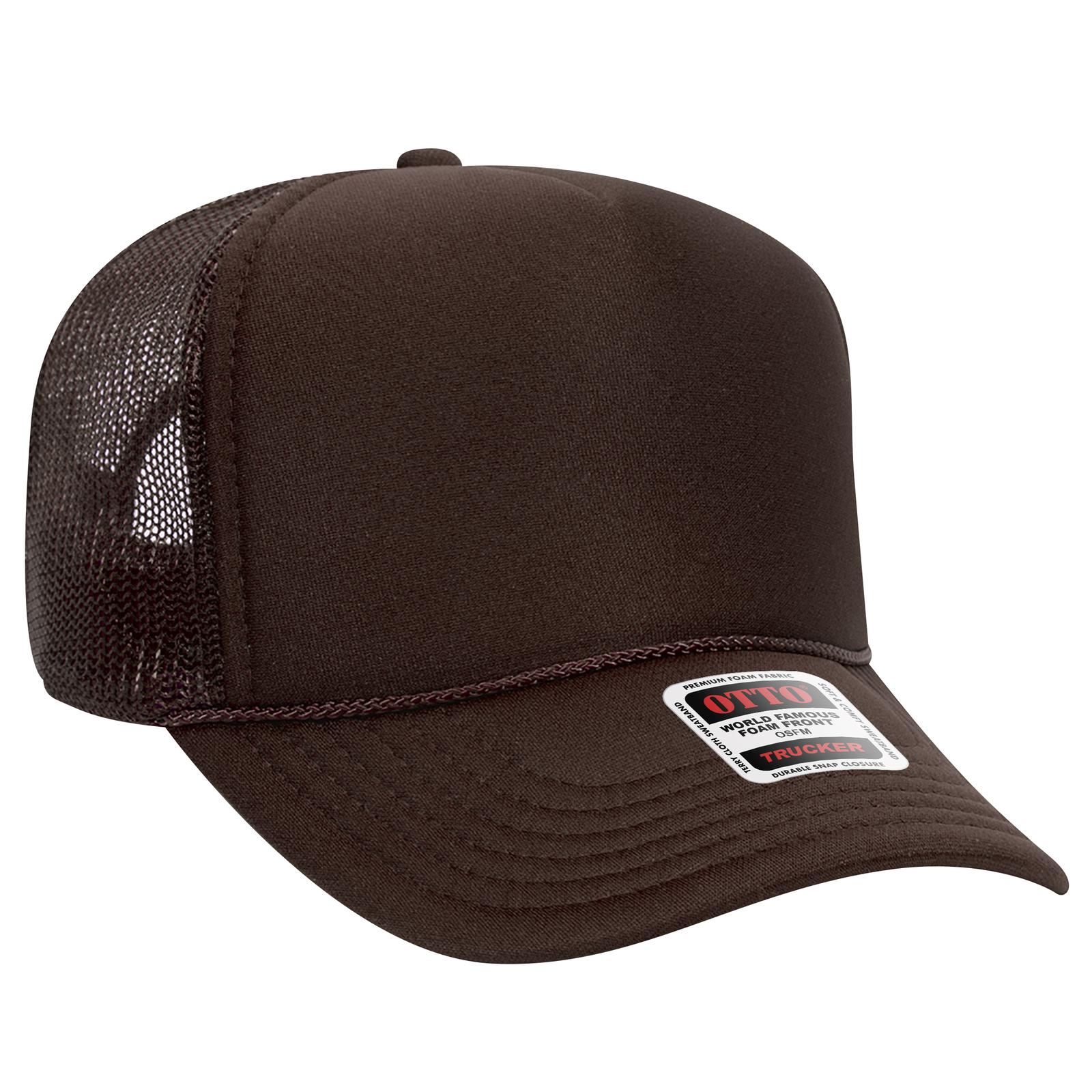 32-467 OTTO CAP 5 Panel Mid Profile Mesh Back Trucker Hat 32-467 OTTO CAP 5 Panel Mid Profile Mesh Back Trucker Hat - Siide Image