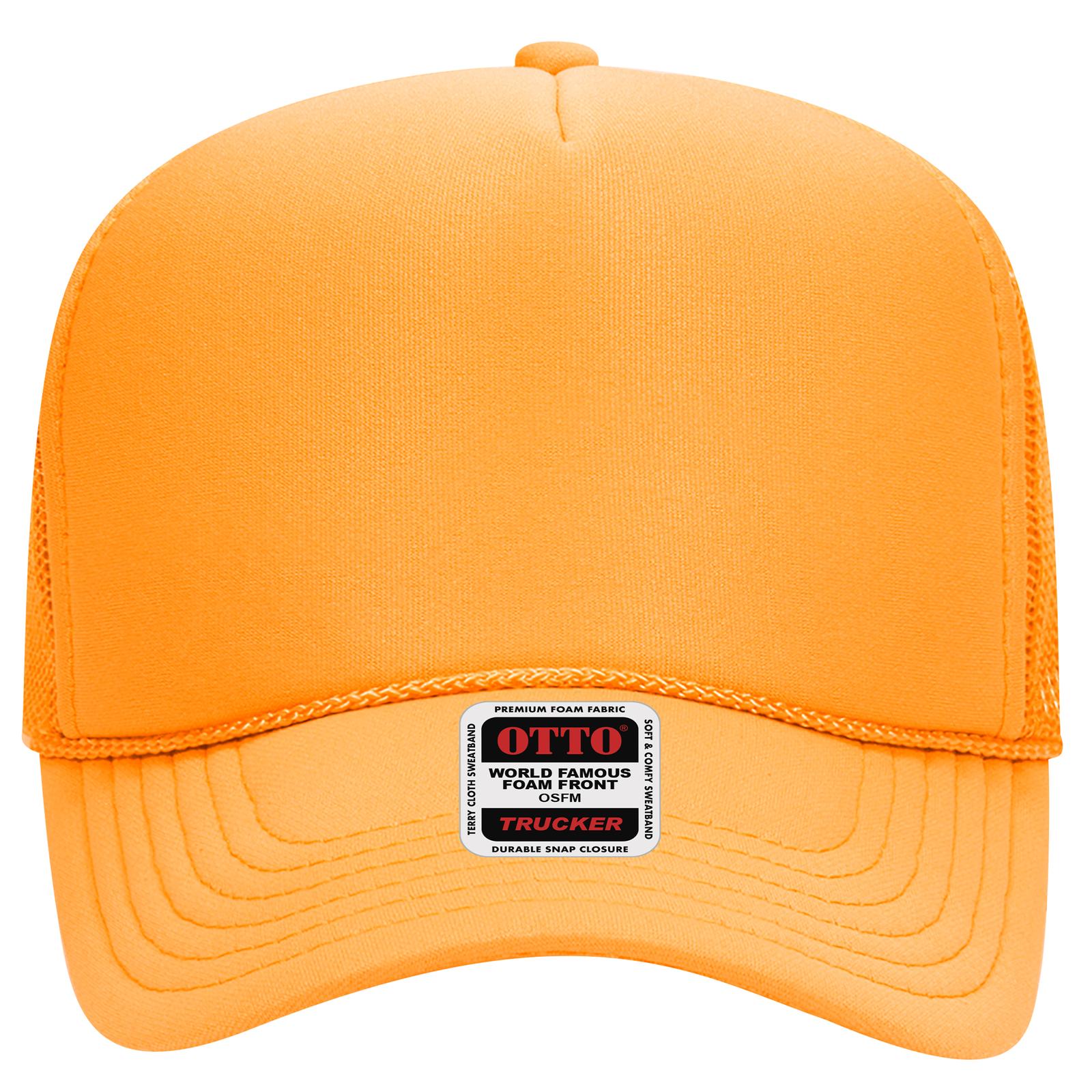32-467 OTTO CAP 5 Panel Mid Profile Mesh Back Trucker Hat 32-467 OTTO CAP 5 Panel Mid Profile Mesh Back Trucker Hat