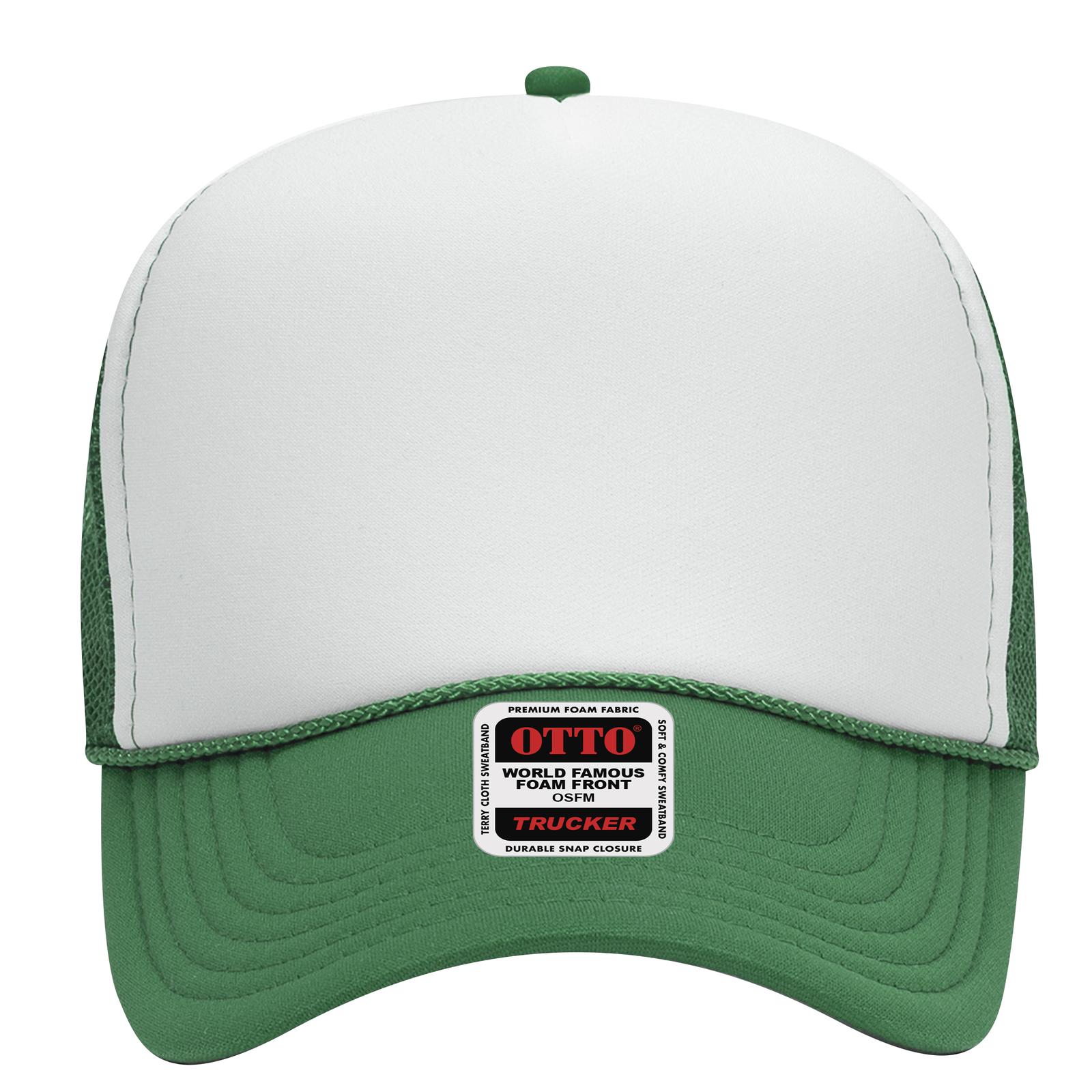32-467 OTTO CAP 5 Panel Mid Profile Mesh Back Trucker Hat 32-467 OTTO CAP 5 Panel Mid Profile Mesh Back Trucker Hat