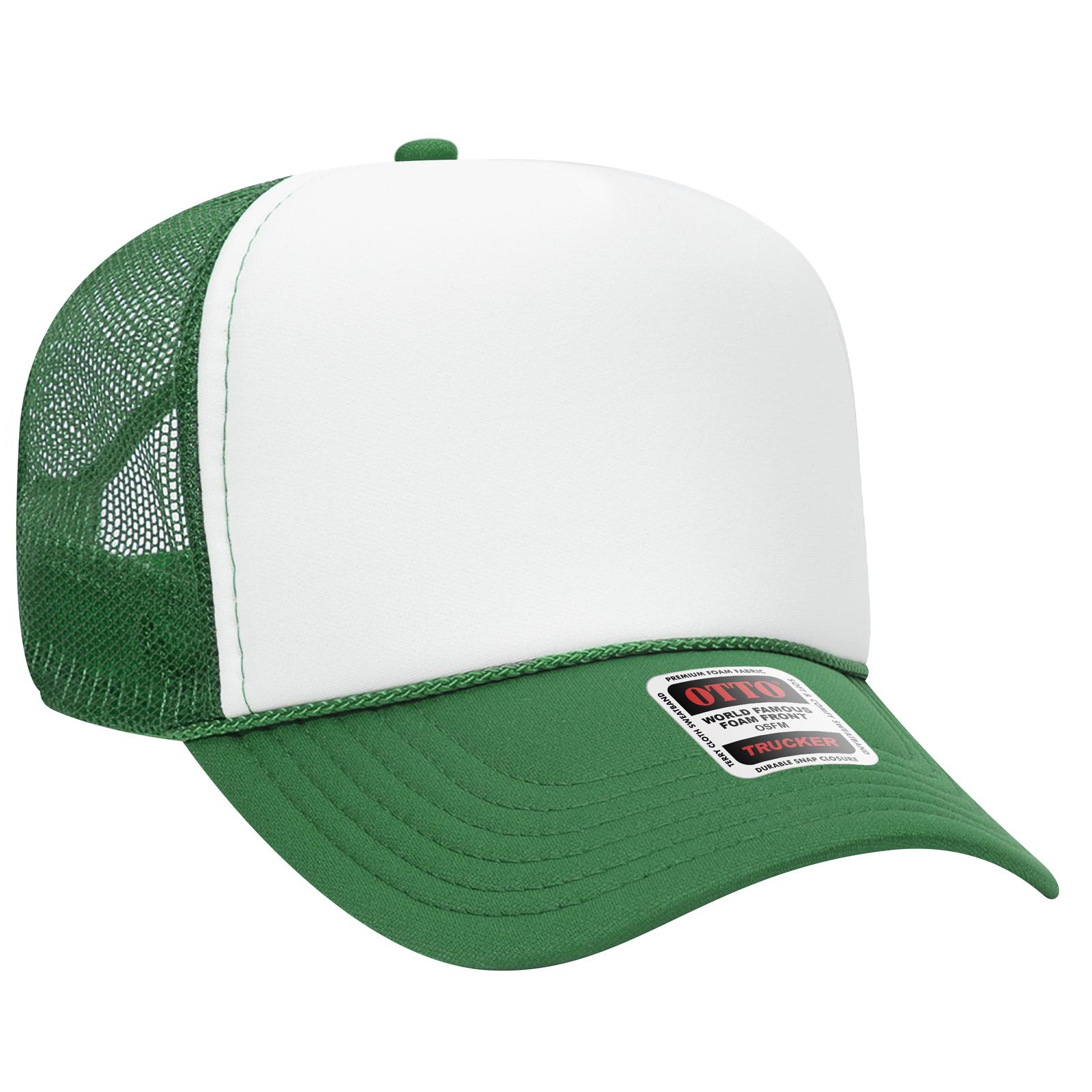 32-467 OTTO CAP 5 Panel Mid Profile Mesh Back Trucker Hat - Siide Image
