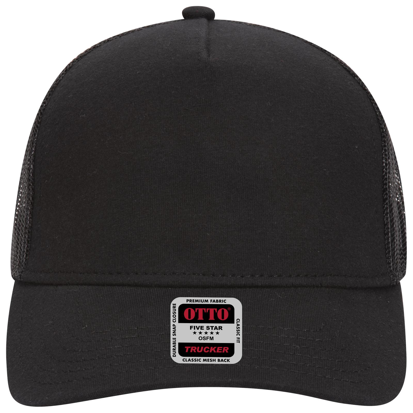 32-934 OTTO CAP 5 Panel Mid Profile Mesh Back Trucker Hat - Back Image