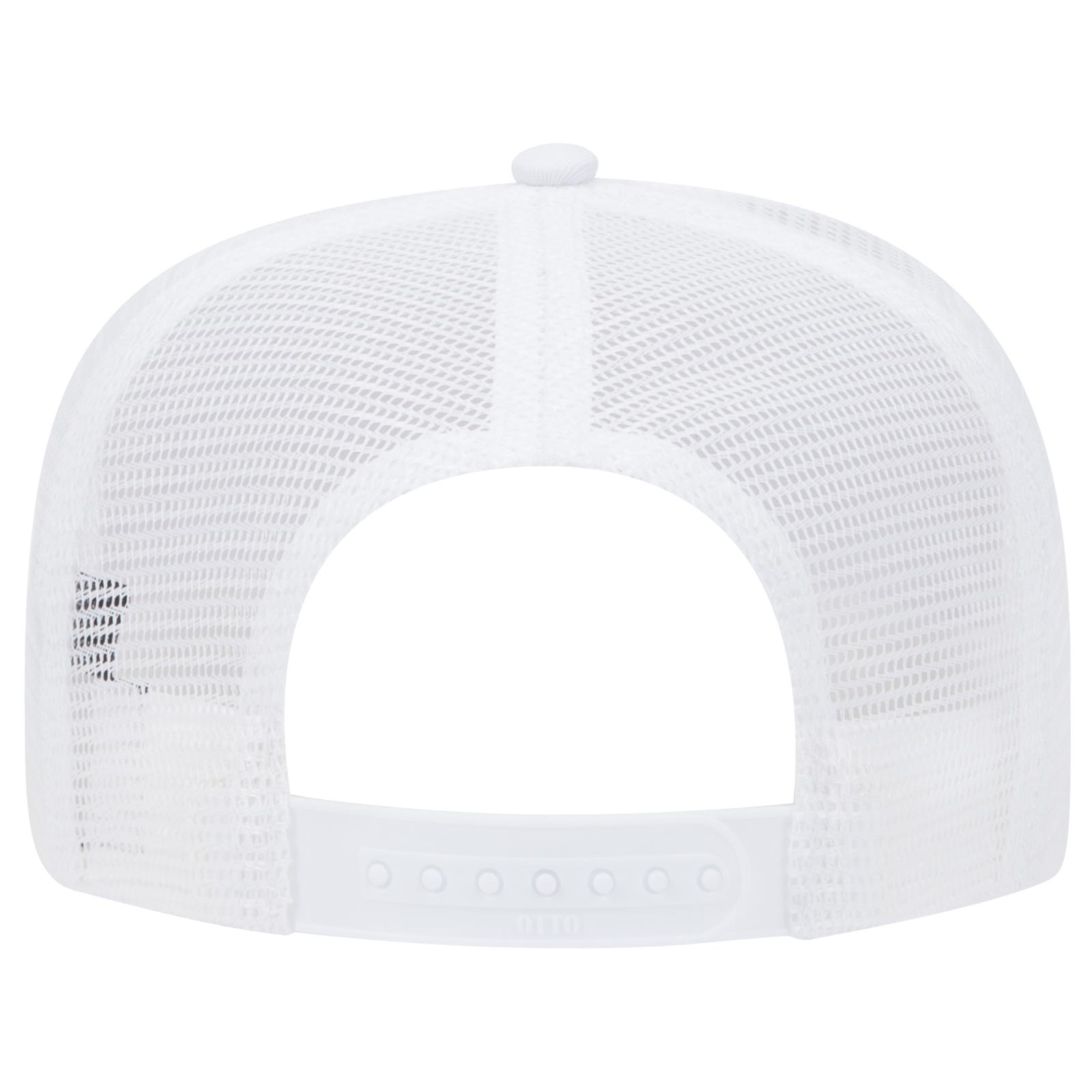 39-071 OTTO CAP 5 Panel Mid Profile Mesh Back Trucker Hat 39-071 OTTO CAP 5 Panel Mid Profile Mesh Back Trucker Hat - Back Image