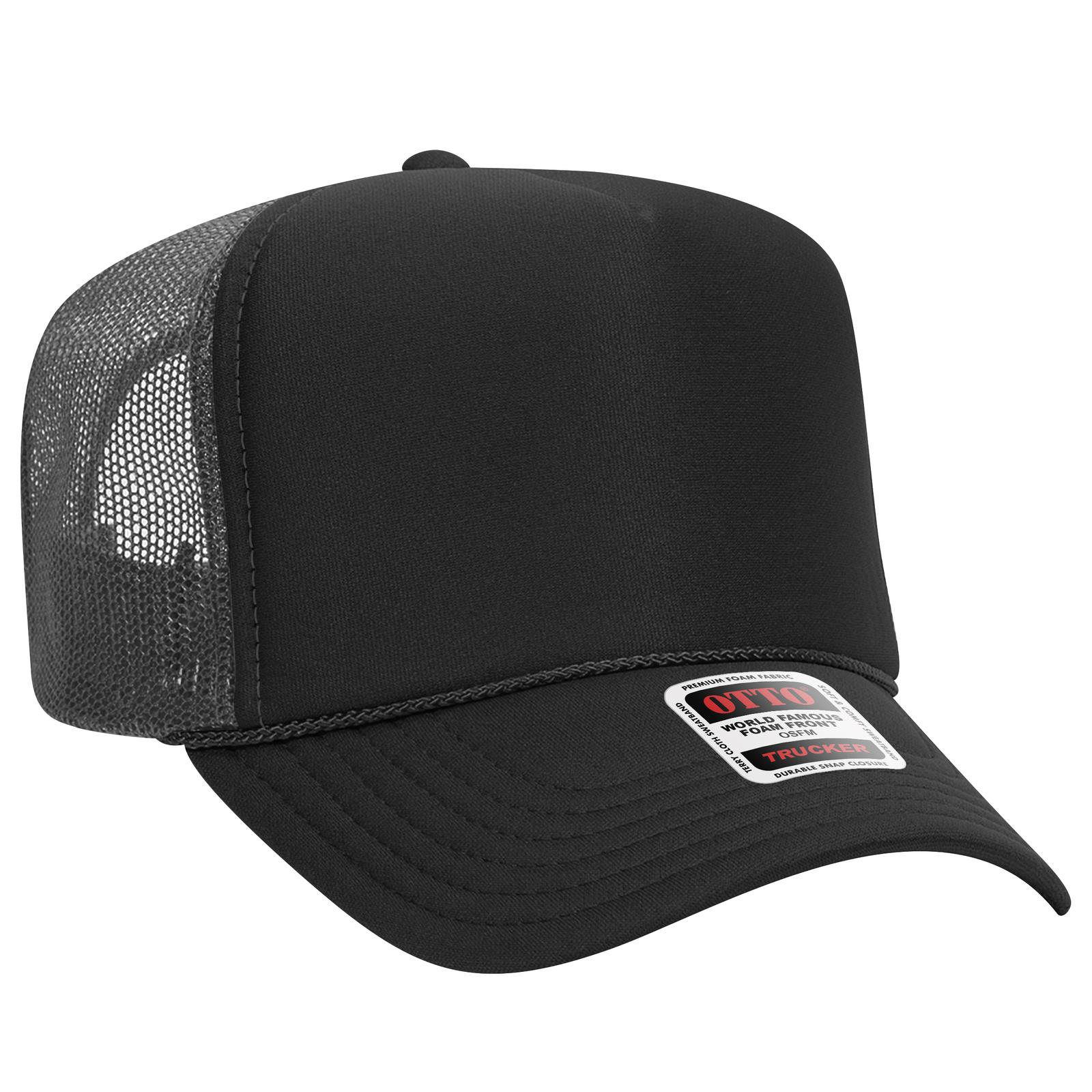 39-165 OTTO CAP 5 Panel High Crown Mesh Back Trucker Hat - Siide Image