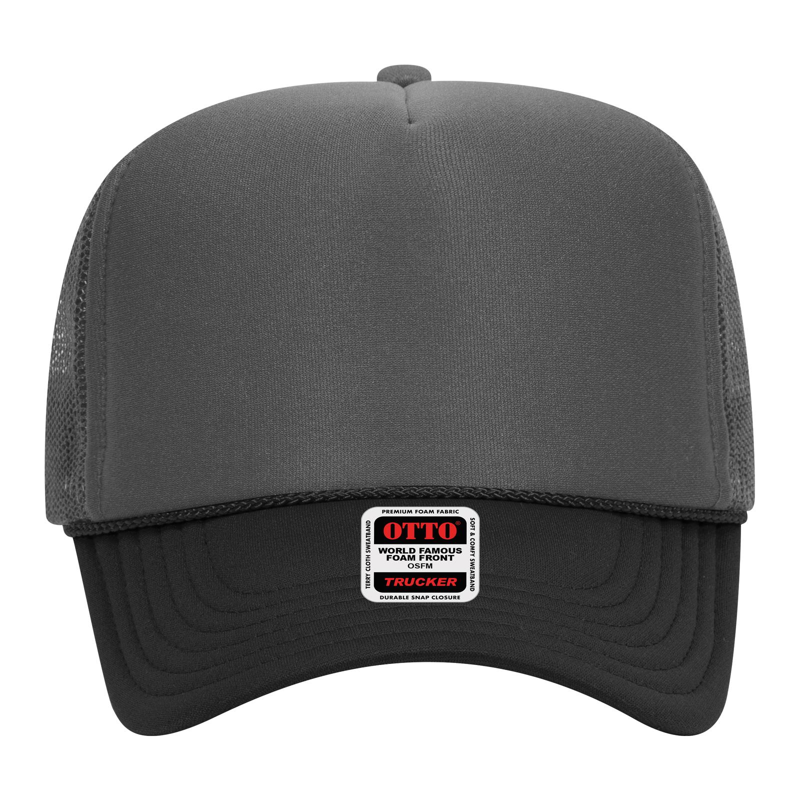 39-165 OTTO CAP 5 Panel High Crown Mesh Back Trucker Hat