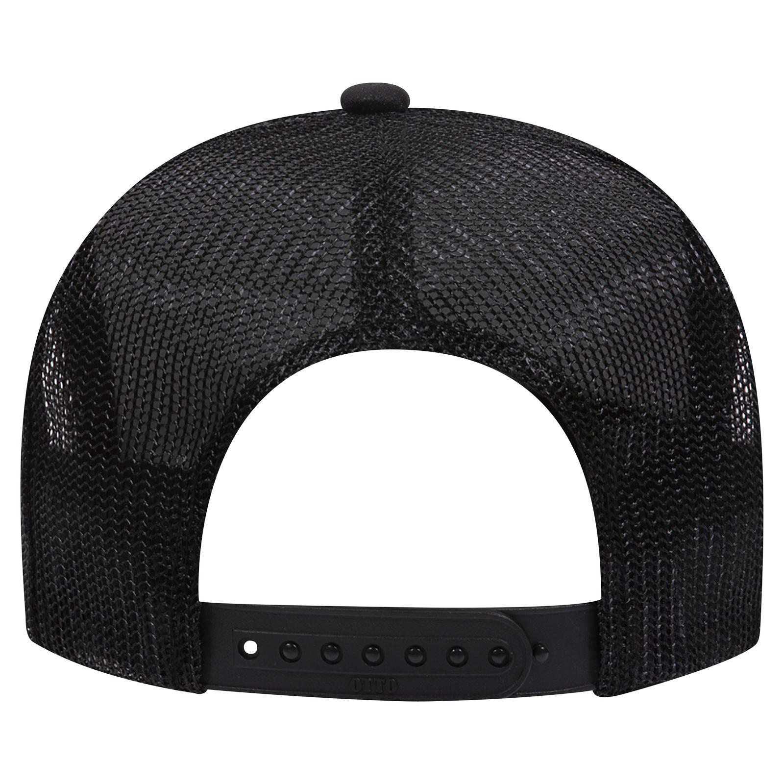 OTTO 39-165 Trucker Hat 39-165 OTTO CAP 5 Panel High Crown Mesh Back Trucker Hat - Back Image