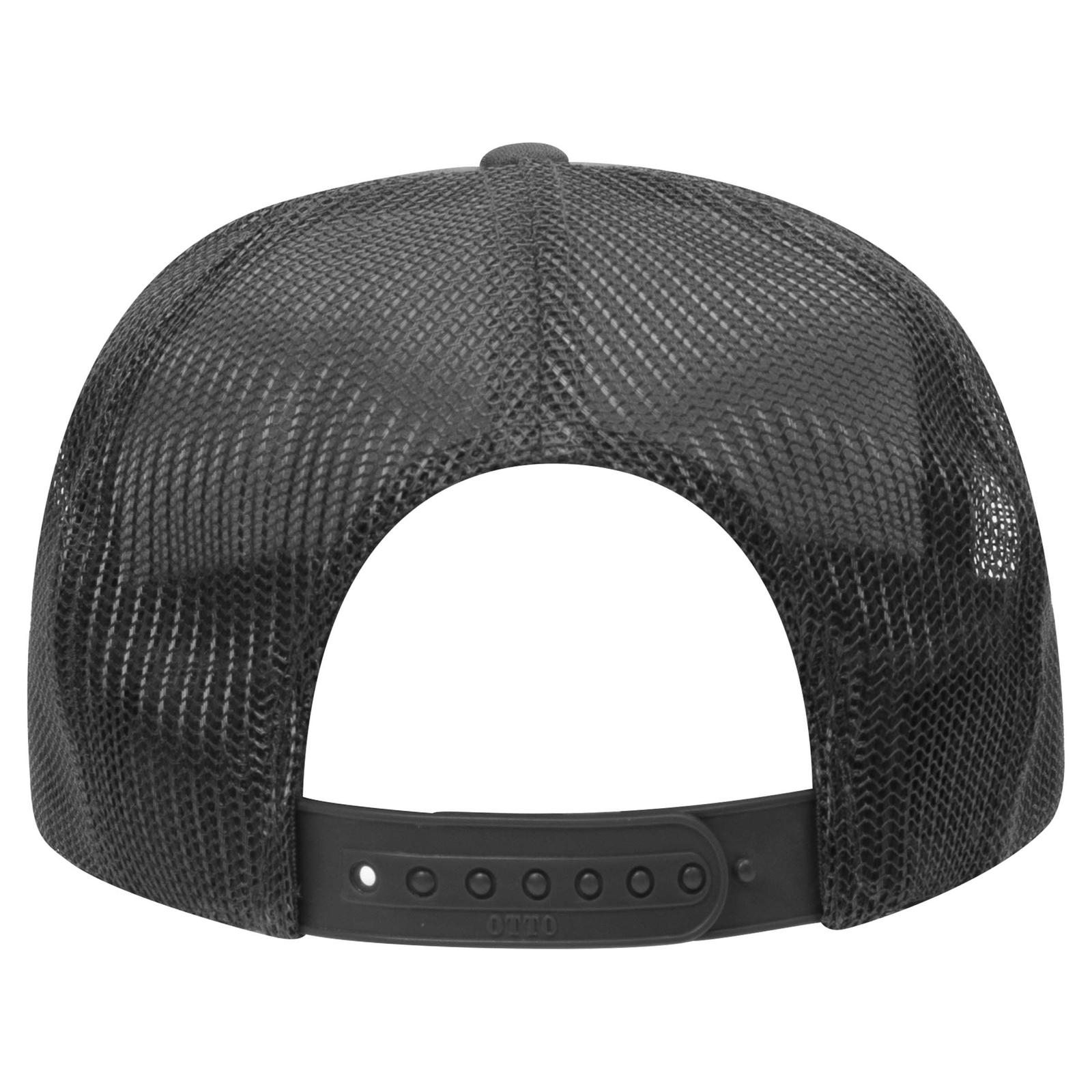 39-165 OTTO CAP 5 Panel High Crown Mesh Back Trucker Hat - Back Image