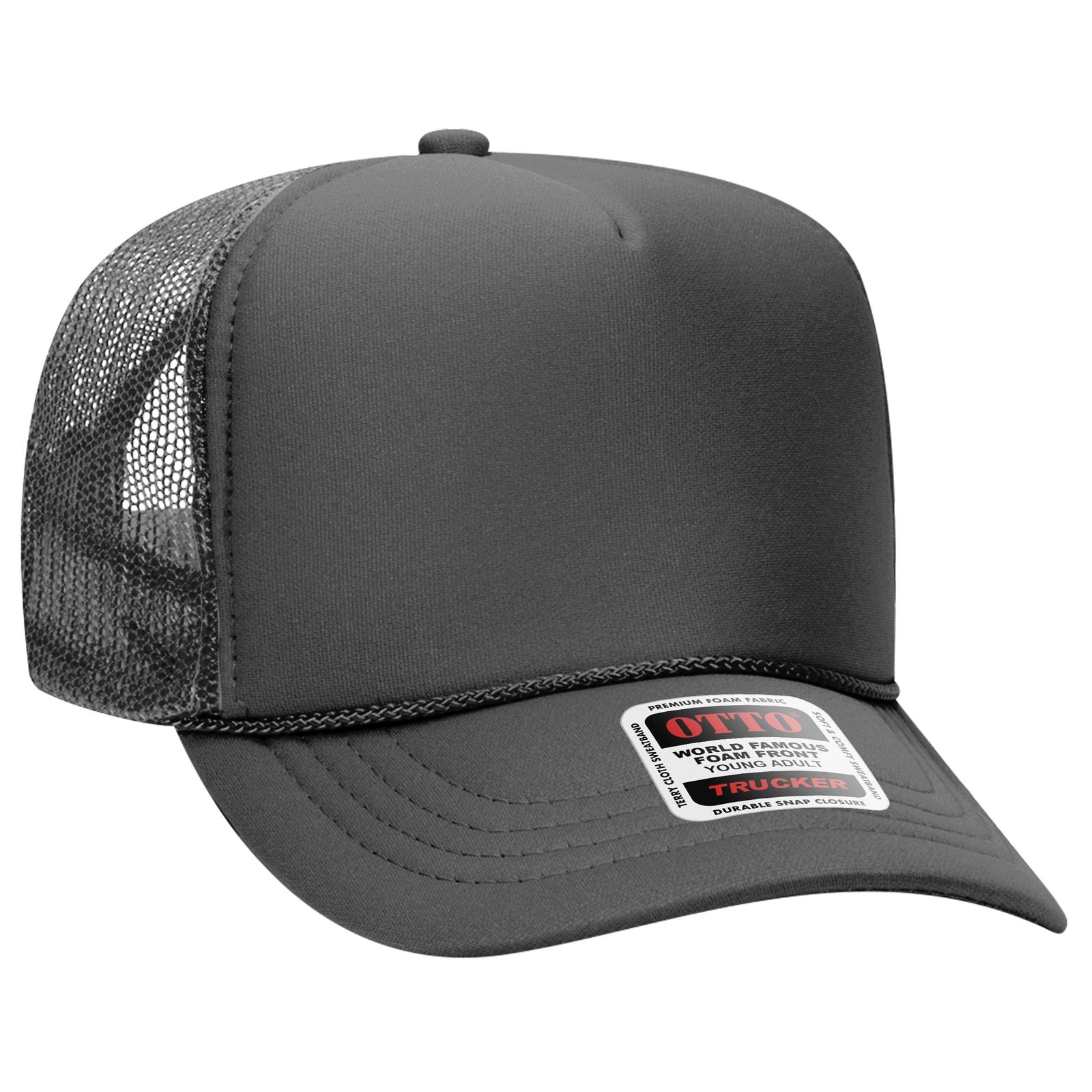 39-165 OTTO CAP 5 Panel High Crown Mesh Back Trucker Hat - Siide Image