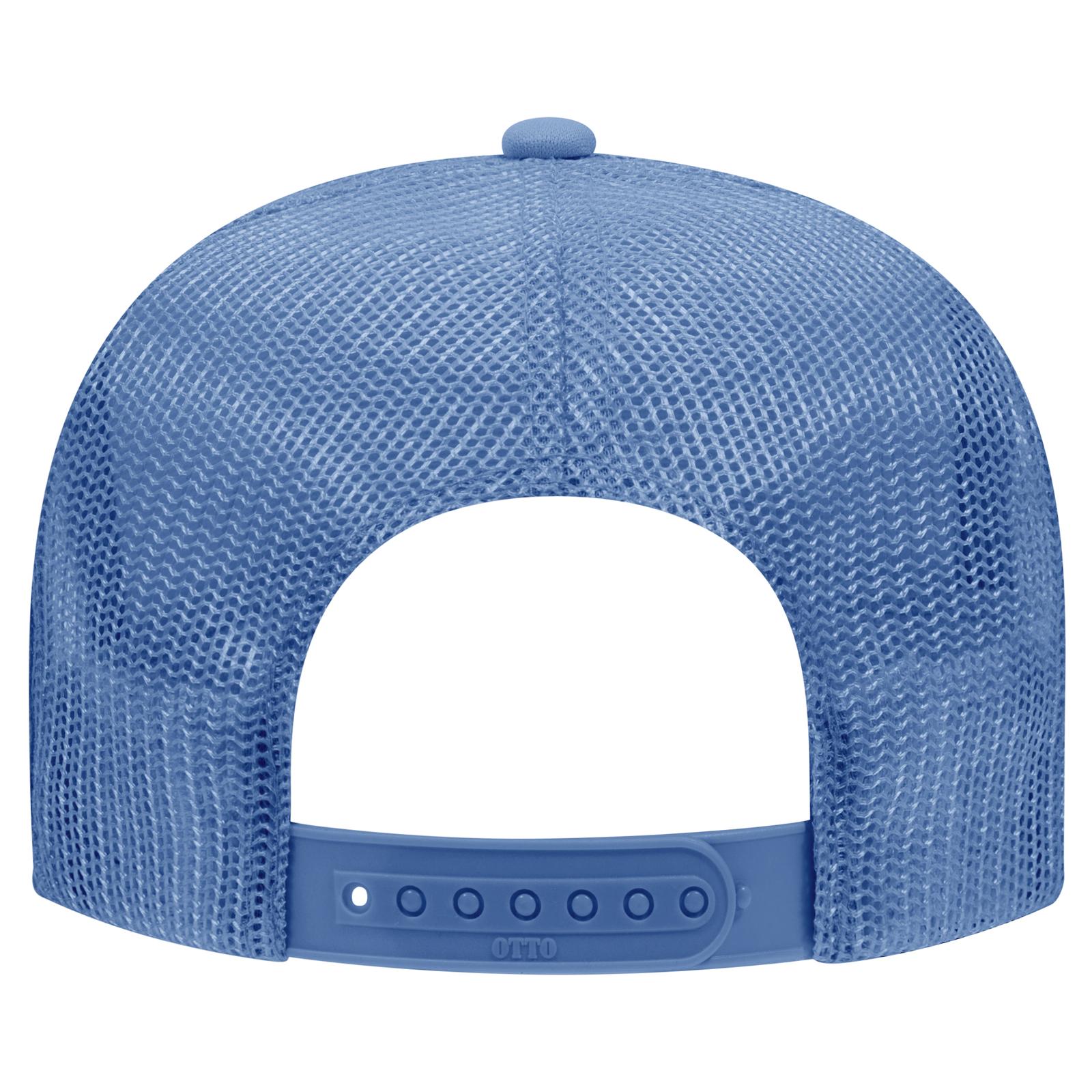 OTTO 39-165 Trucker Hat 39-165 OTTO CAP 5 Panel High Crown Mesh Back Trucker Hat - Back Image